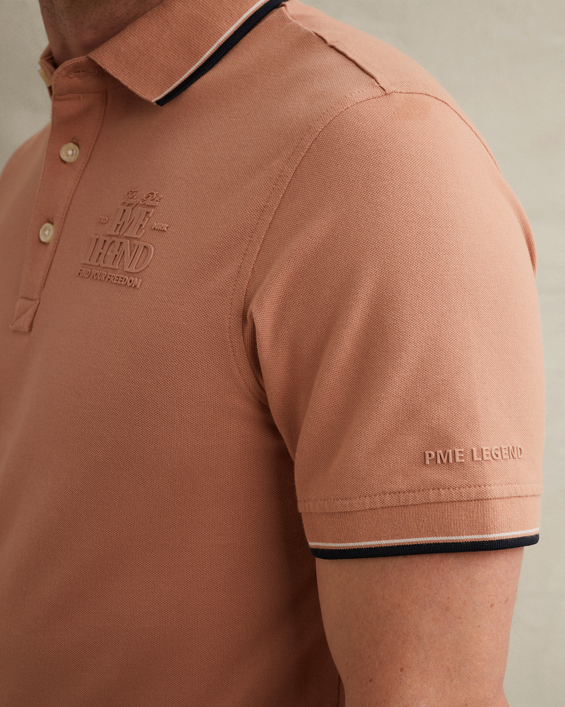 PME Legend Polo shirt in piqué with artworkx