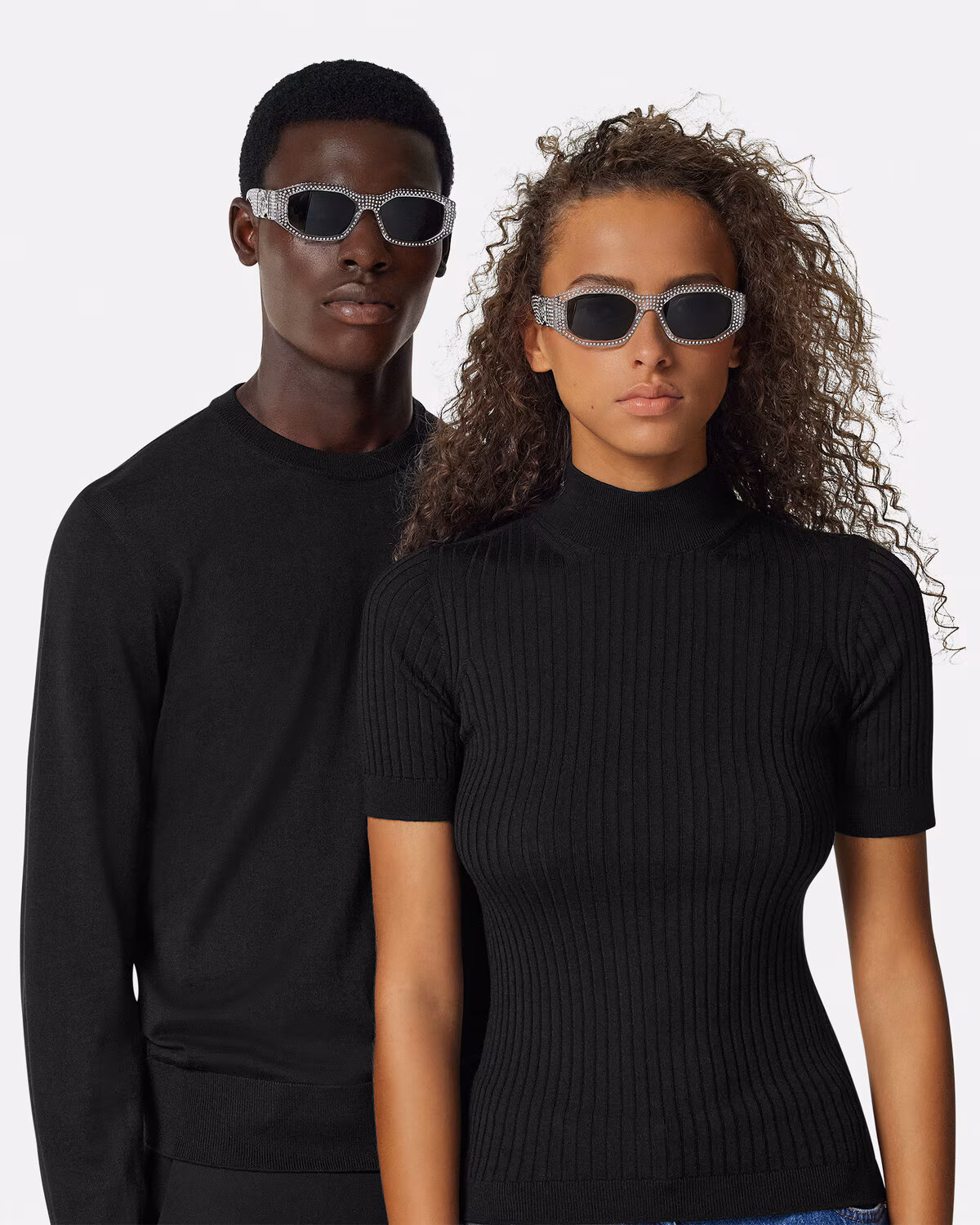 Versace Crystal Medusa Biggie Sunglasses