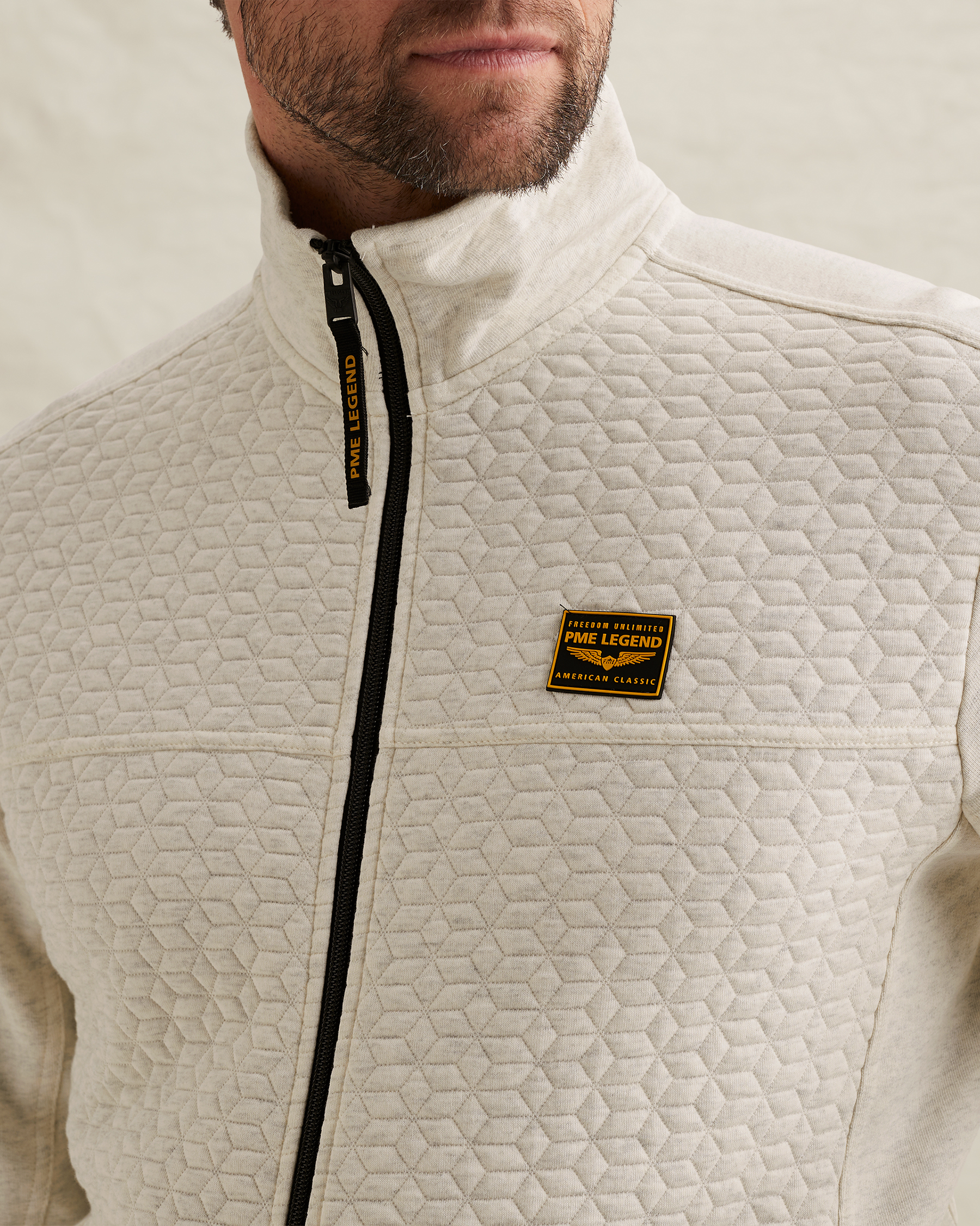 PME Legend Sweat jacket with textures and flight pocketx