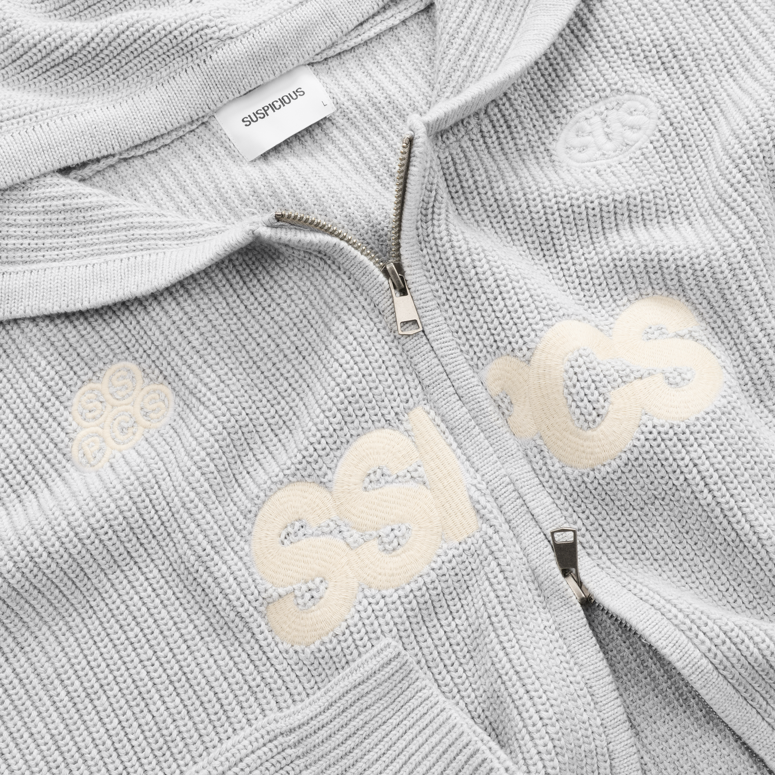Suspicious Antwerp Fall / SSPCS Club Vintage Zip-Up - Neutral Heather