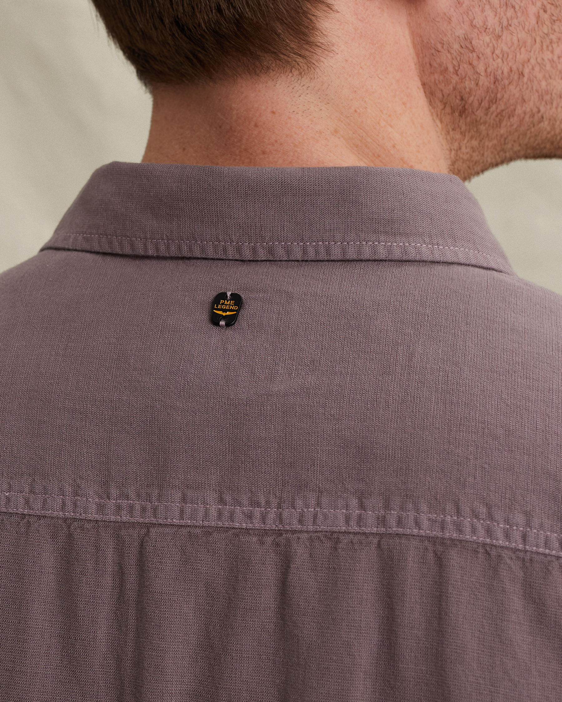 PME Legend Shirt in cotton/linen with garment-dye washx
