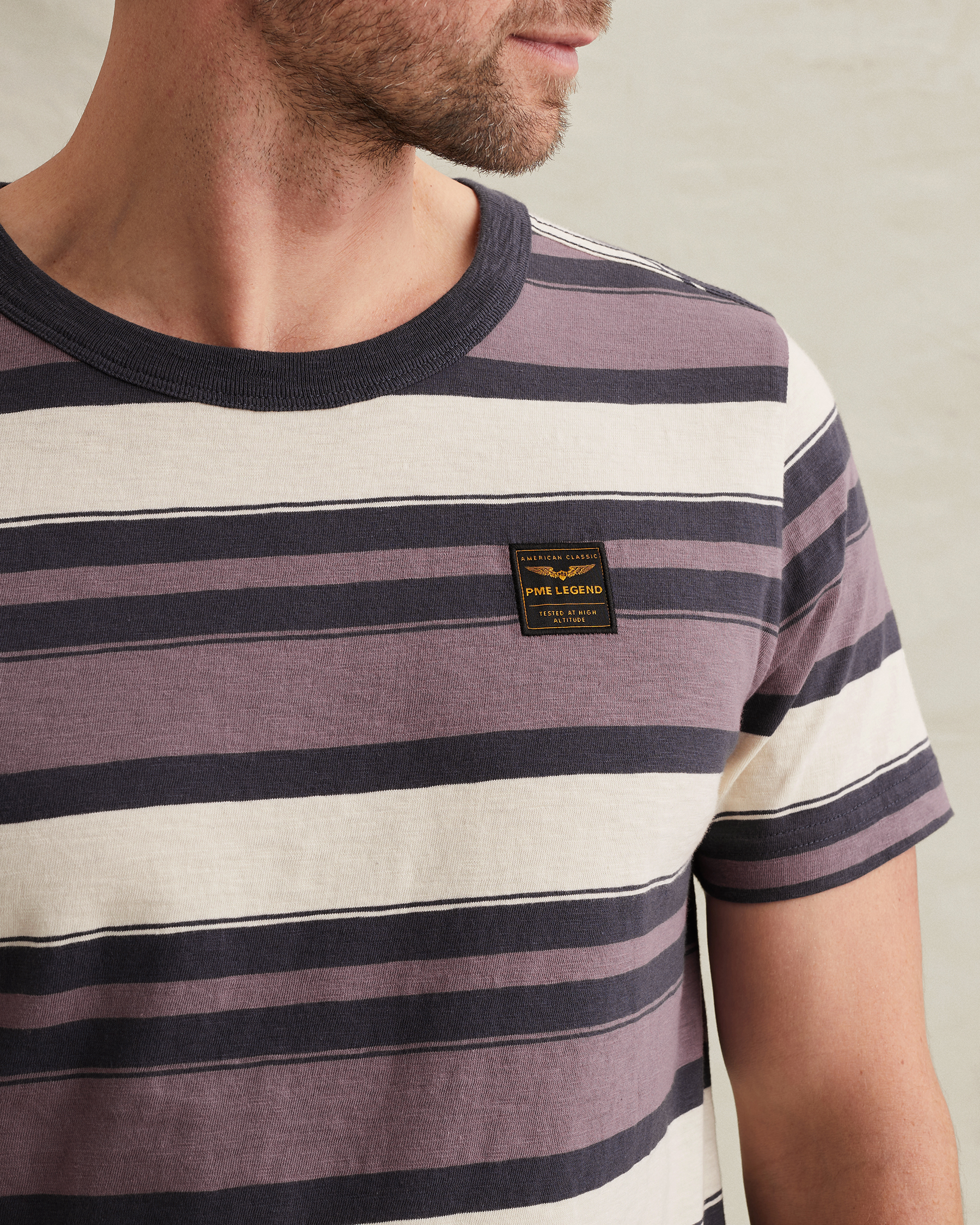 PME Legend T-shirt with multicolor stripe patternx