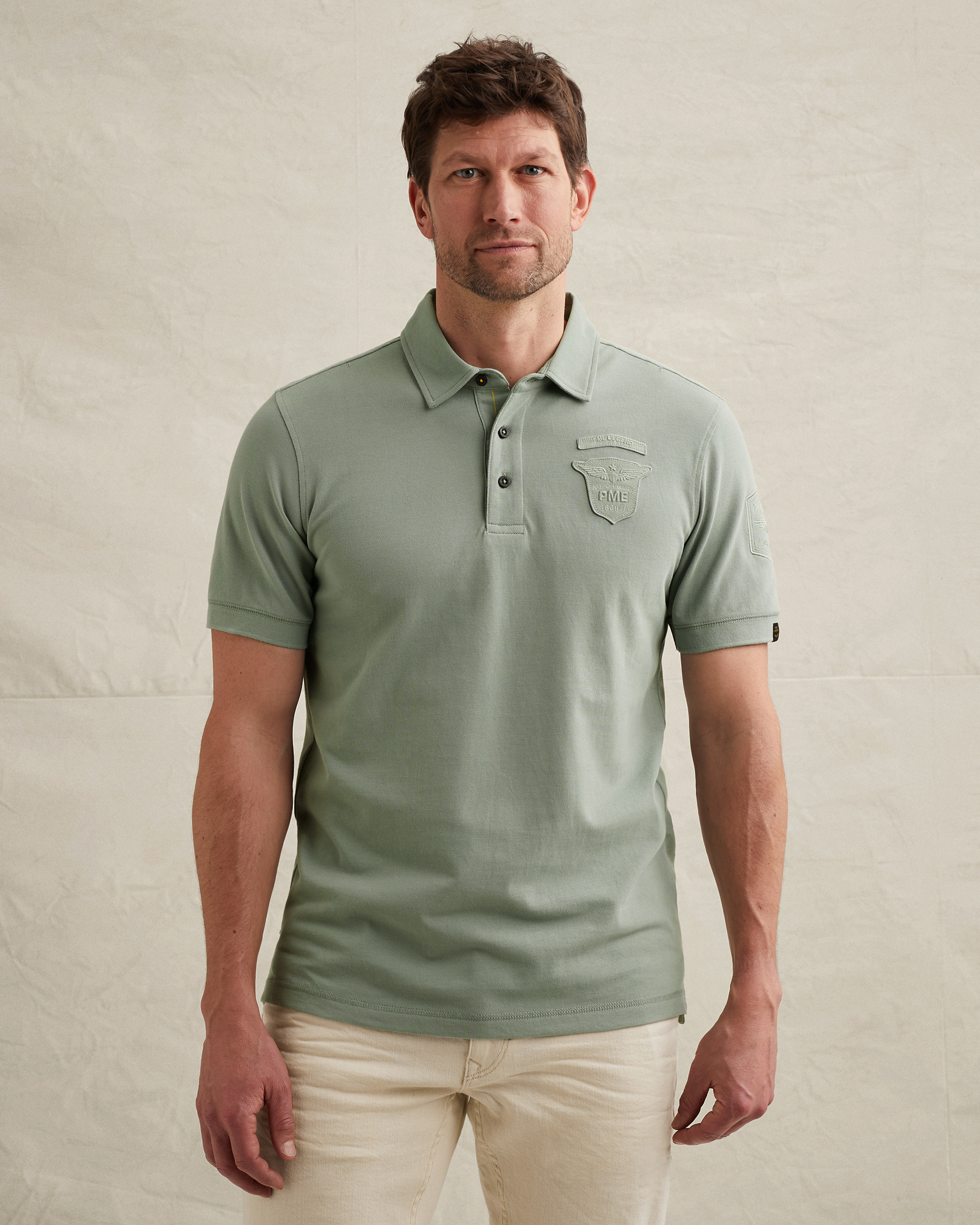 PME Legend Polo shirt in piqué with badgesx