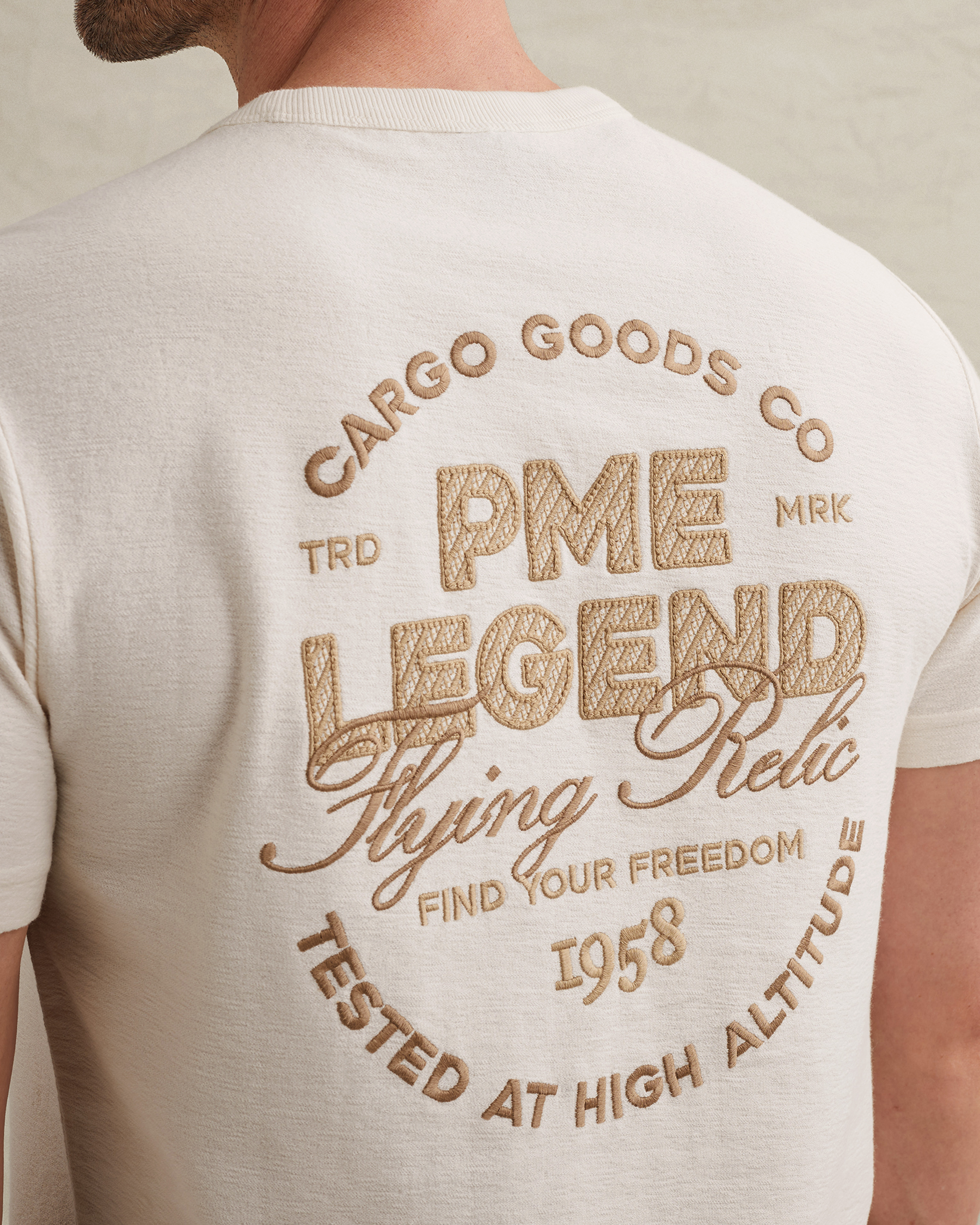 PME Legend T-shirt with embroidered back artworkx