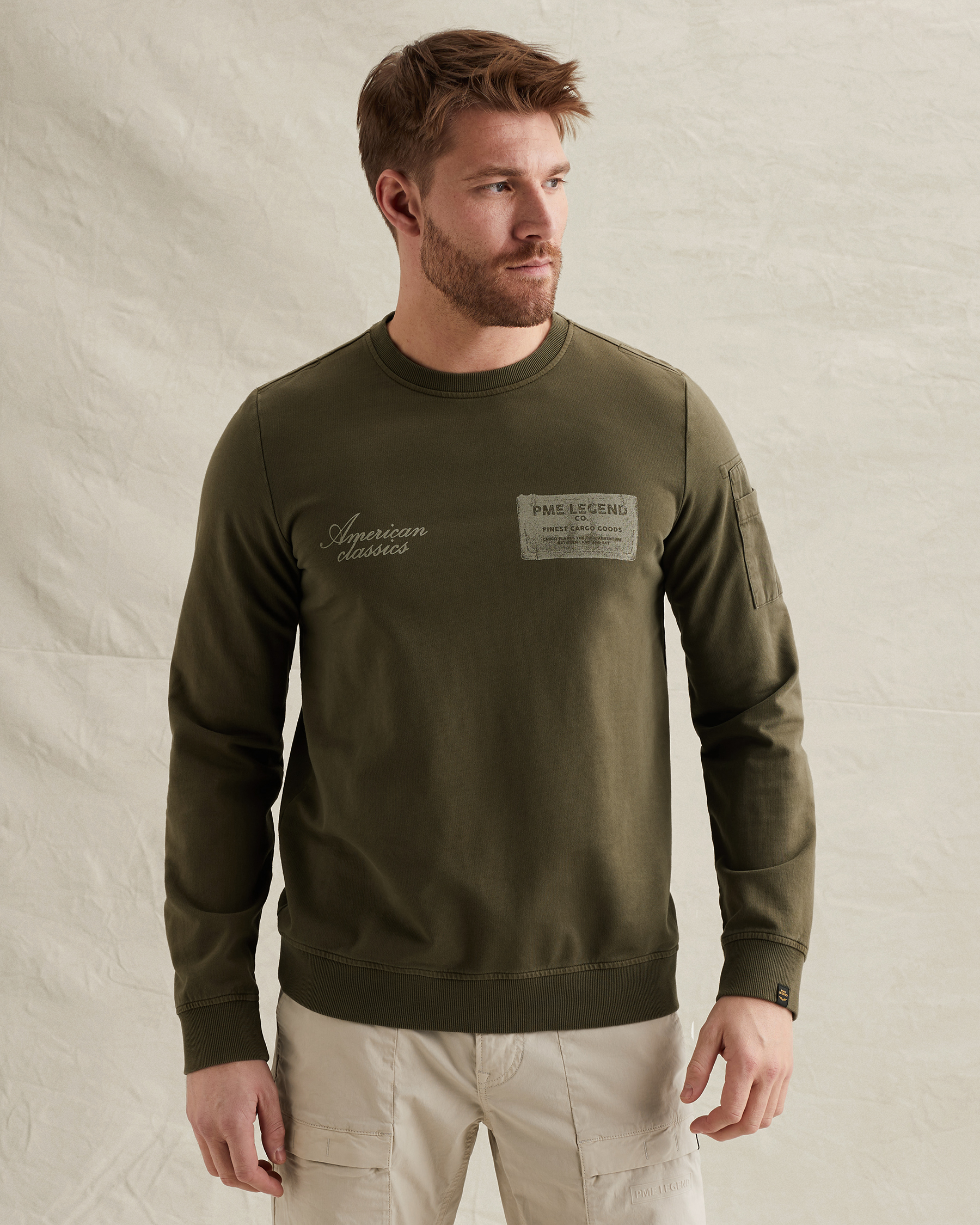 PME Legend Sweatshirt with artworks and flight pocketx