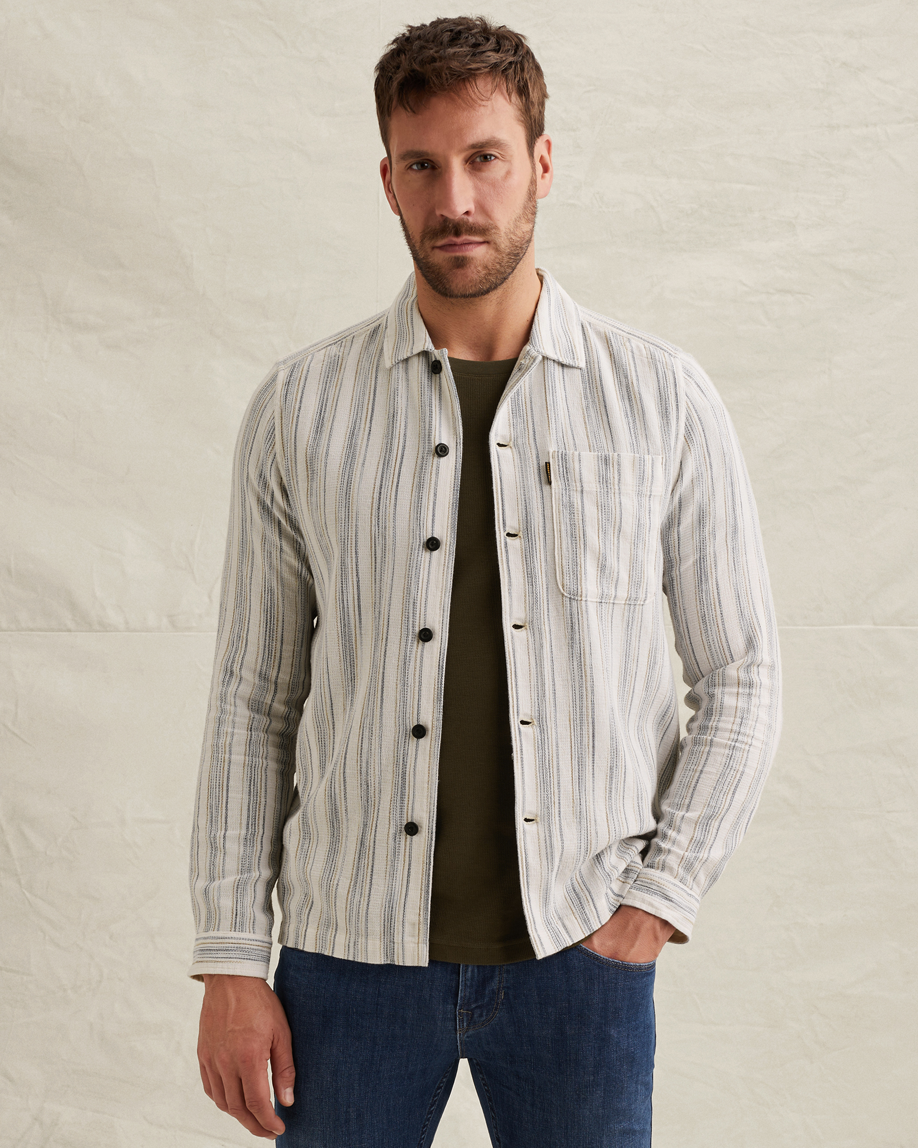 PME Legend Shirt with vertical stripe patternx