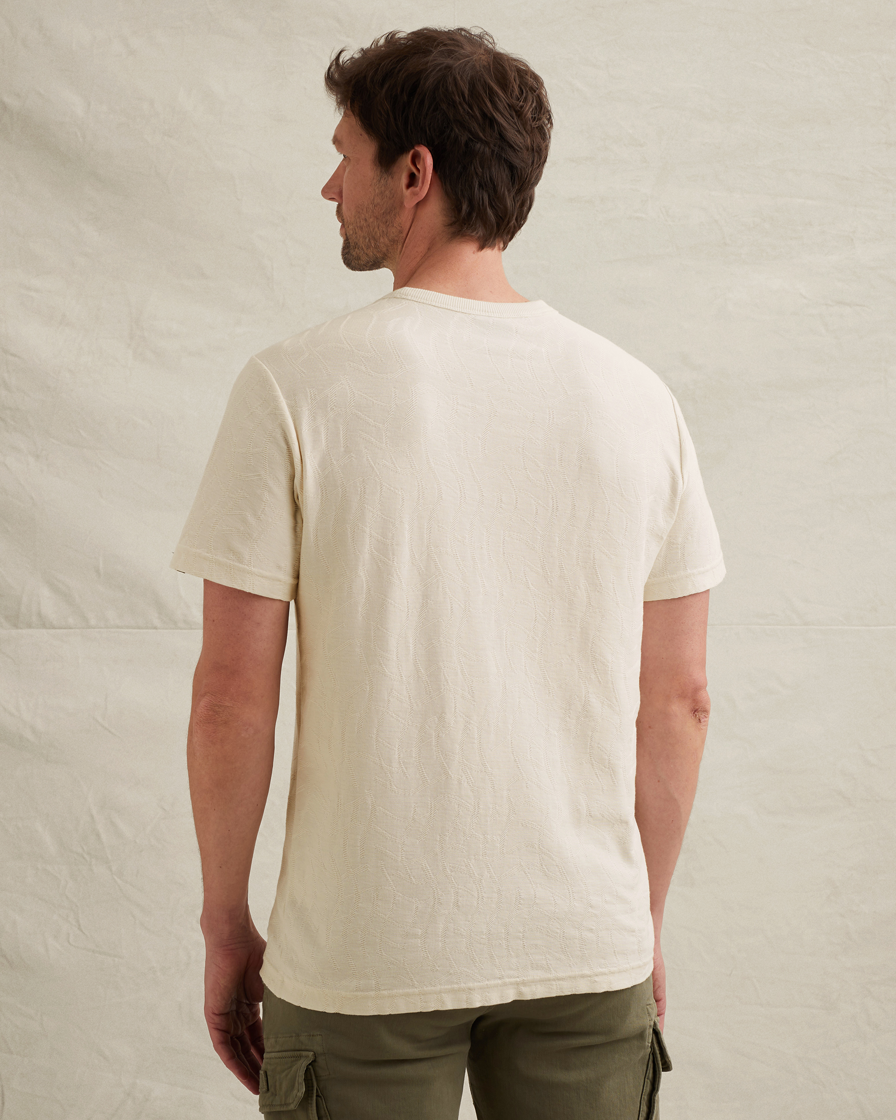 PME Legend T-shirt in jersey with allover jacquard patternx
