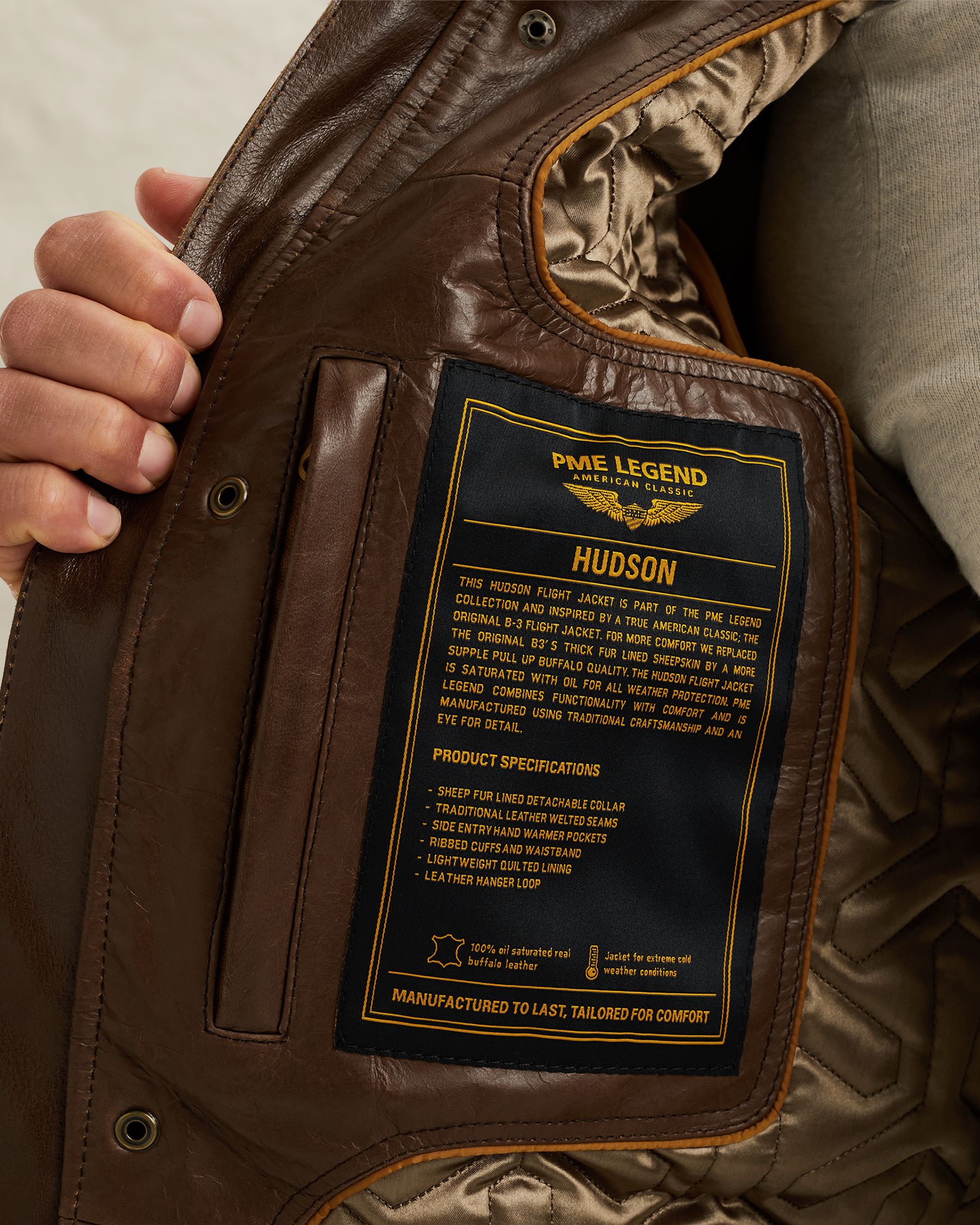 PME Legend Hudson leather jacketx