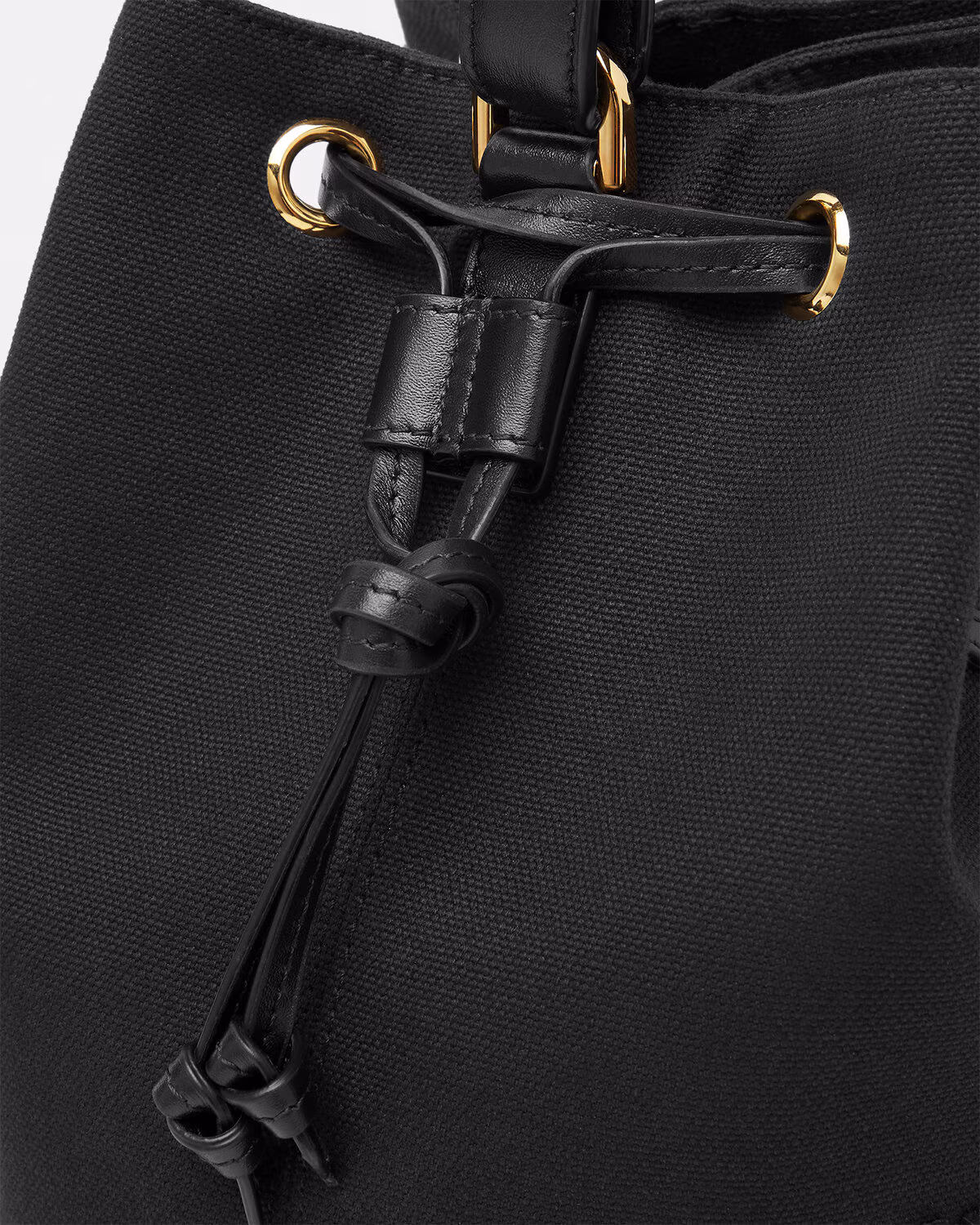 Versace La Medusa Canvas Bucket Bag