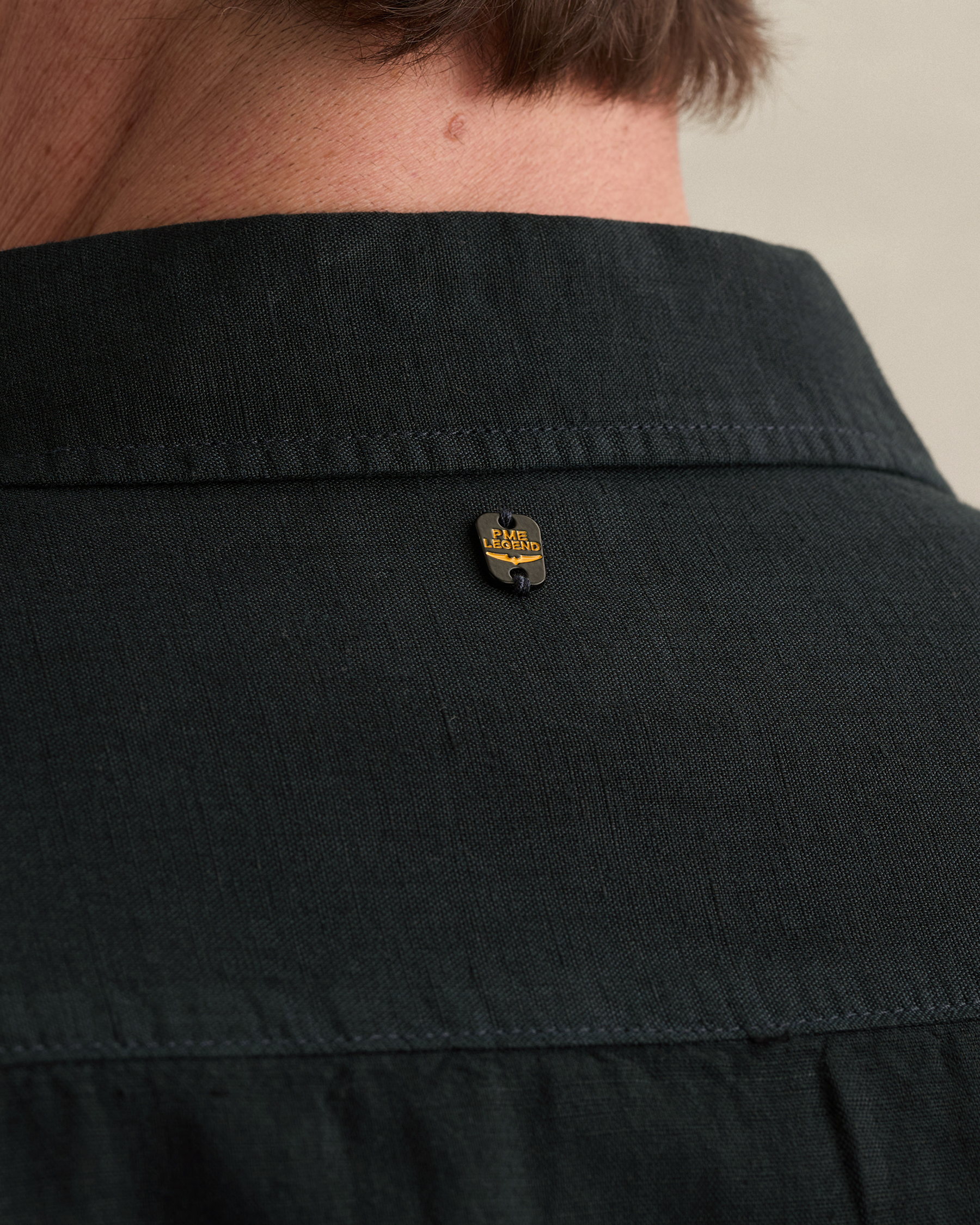 PME Legend Shirt in a cotton/linen blend with short sleevesx