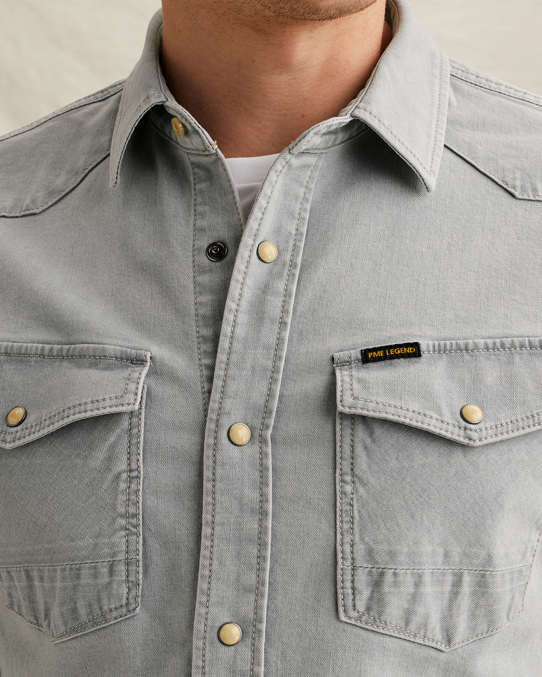 PME Legend Denim shirt with chest pocketsx