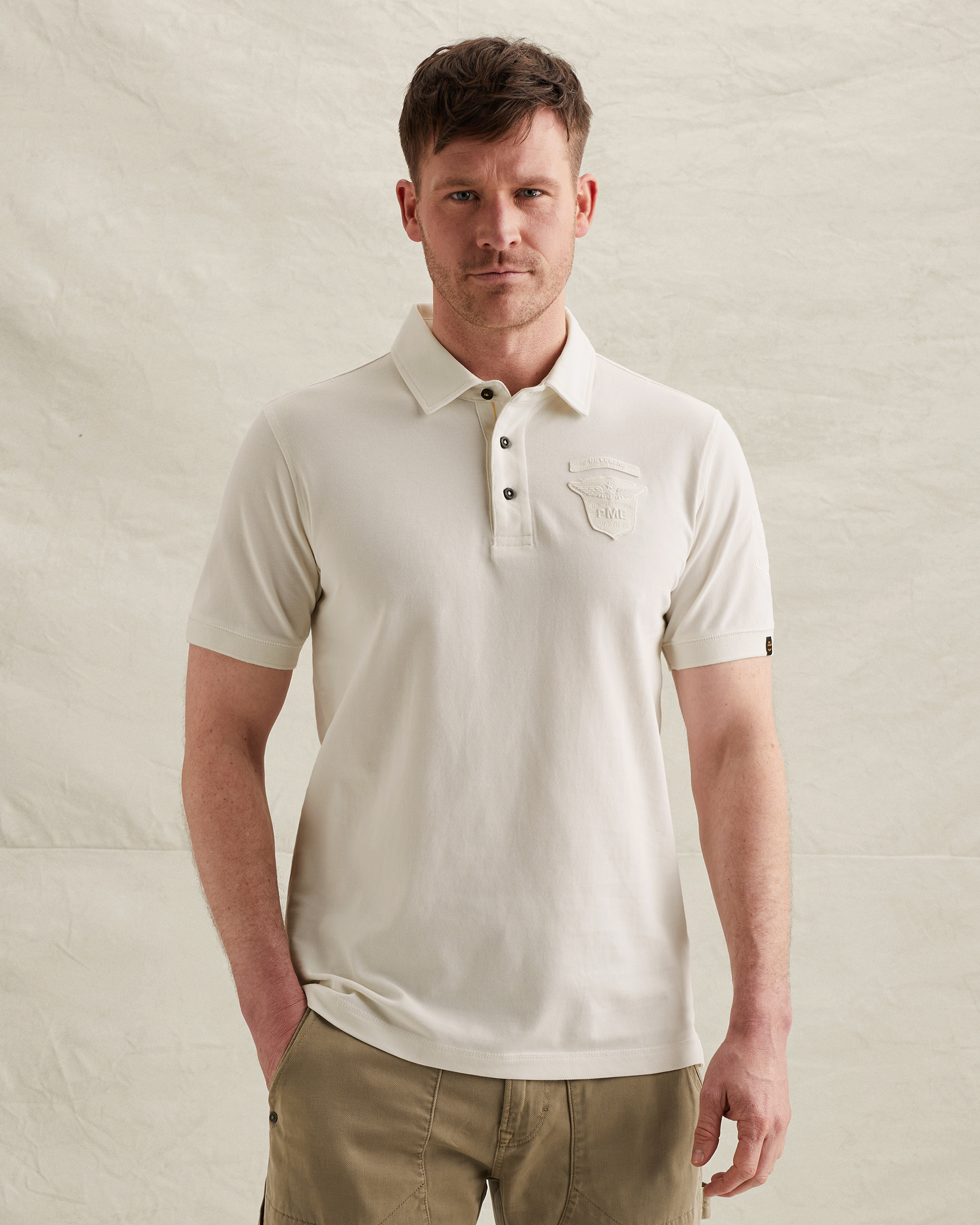 PME Legend Polo shirt in piqué with badgesx