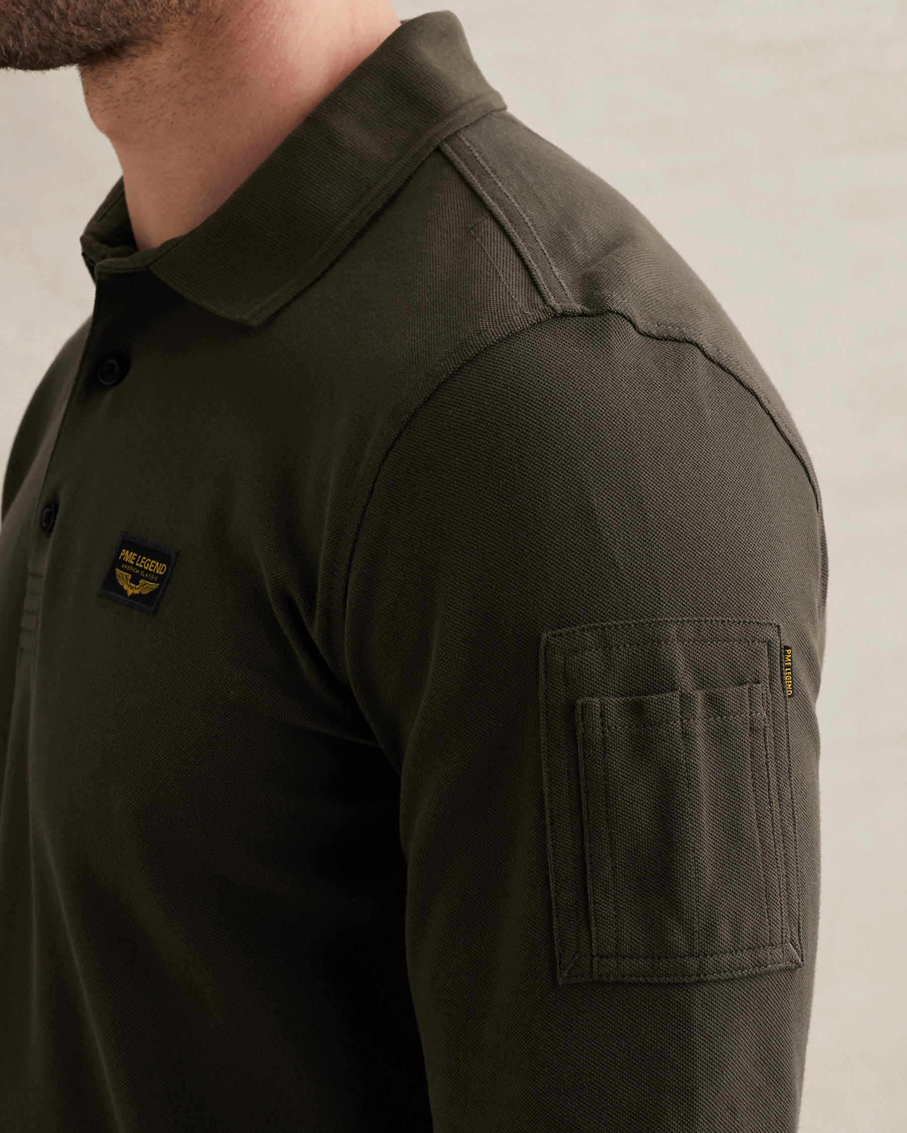 PME Legend American Classic polo with long sleevesx