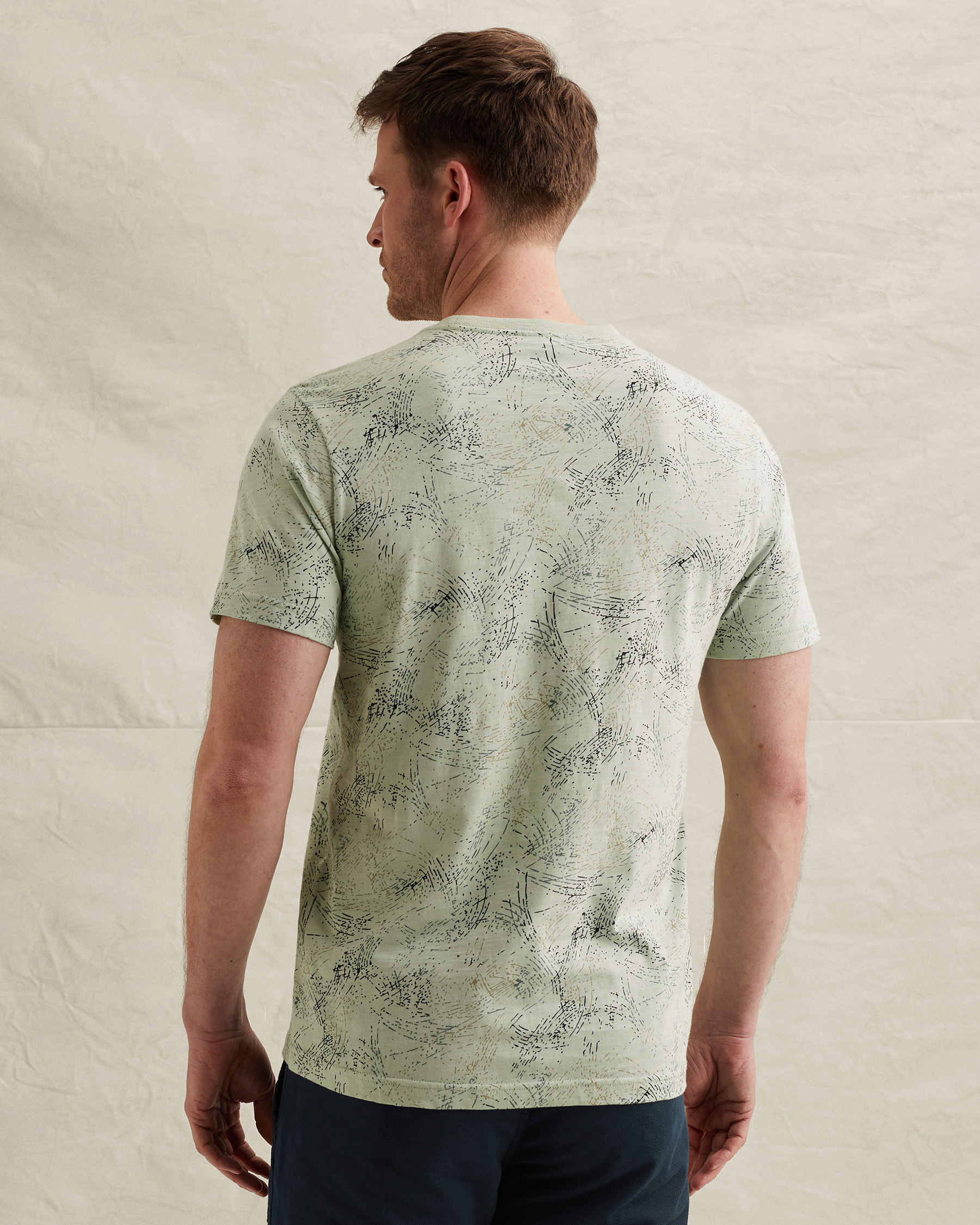 PME Legend T-shirt in slub jersey with allover printx