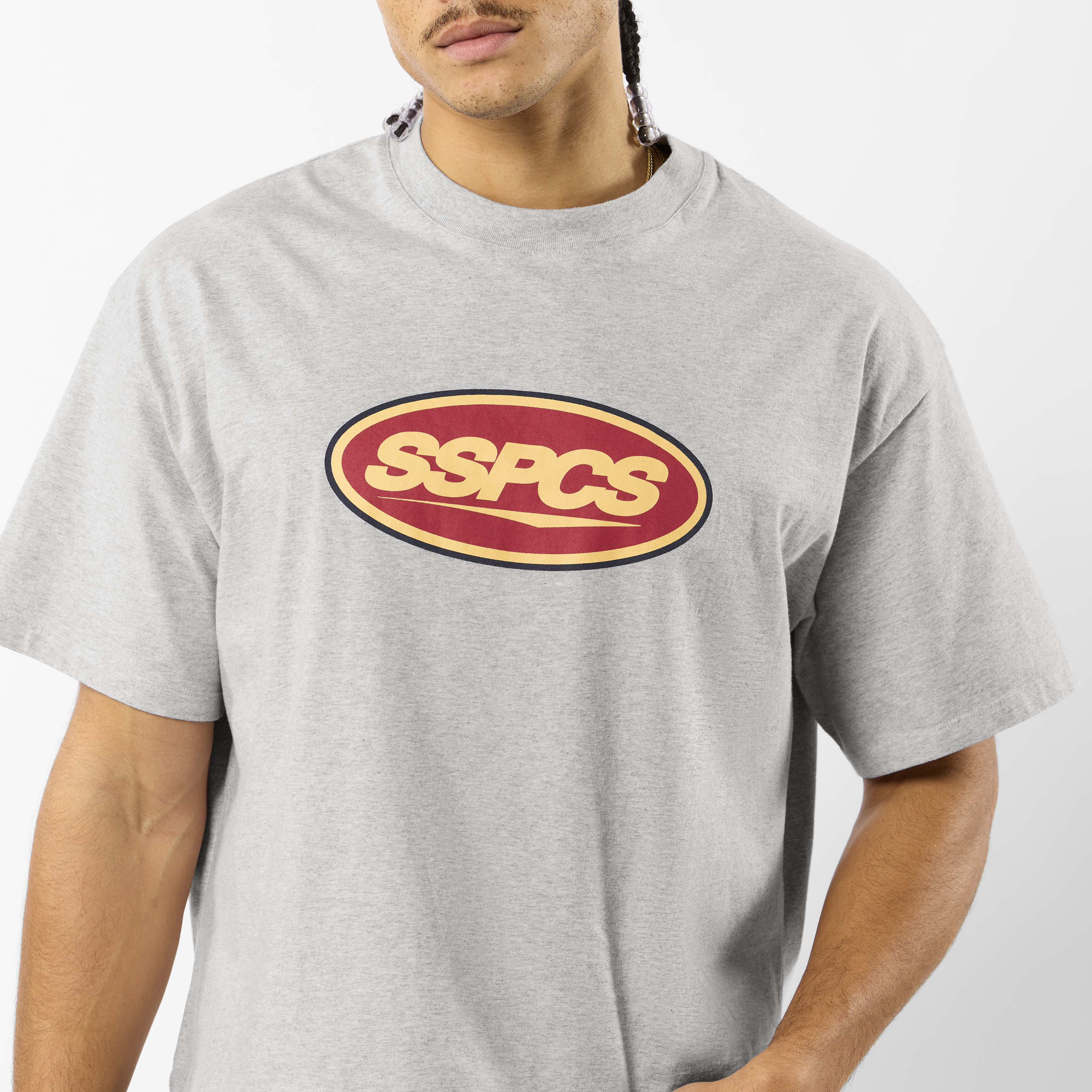 Suspicious Antwerp Winter3 / Badge Tee - Neutral Heather