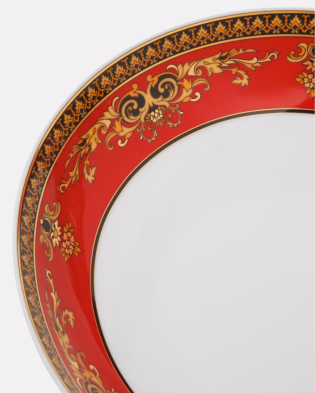 Versace Medusa Red Deep Plate 8.5