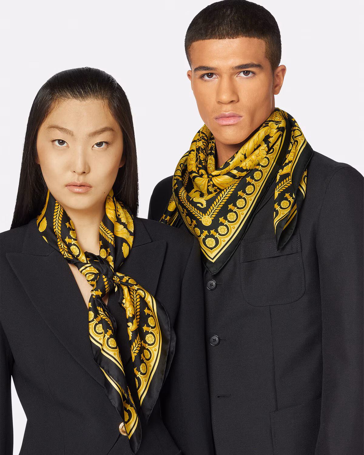 Versace Barocco Large Silk Foulard 35