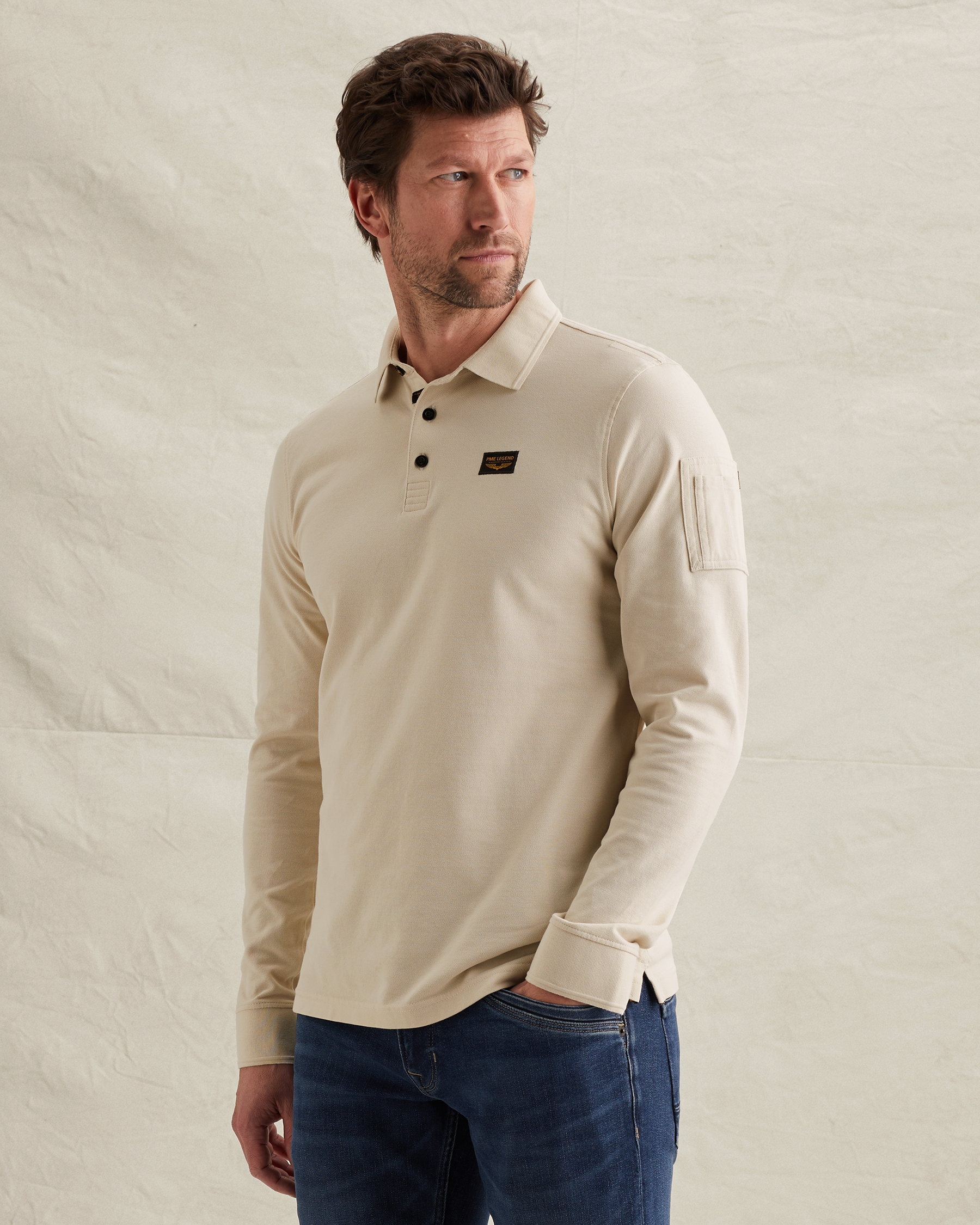 PME Legend American Classic polo with long sleevesx