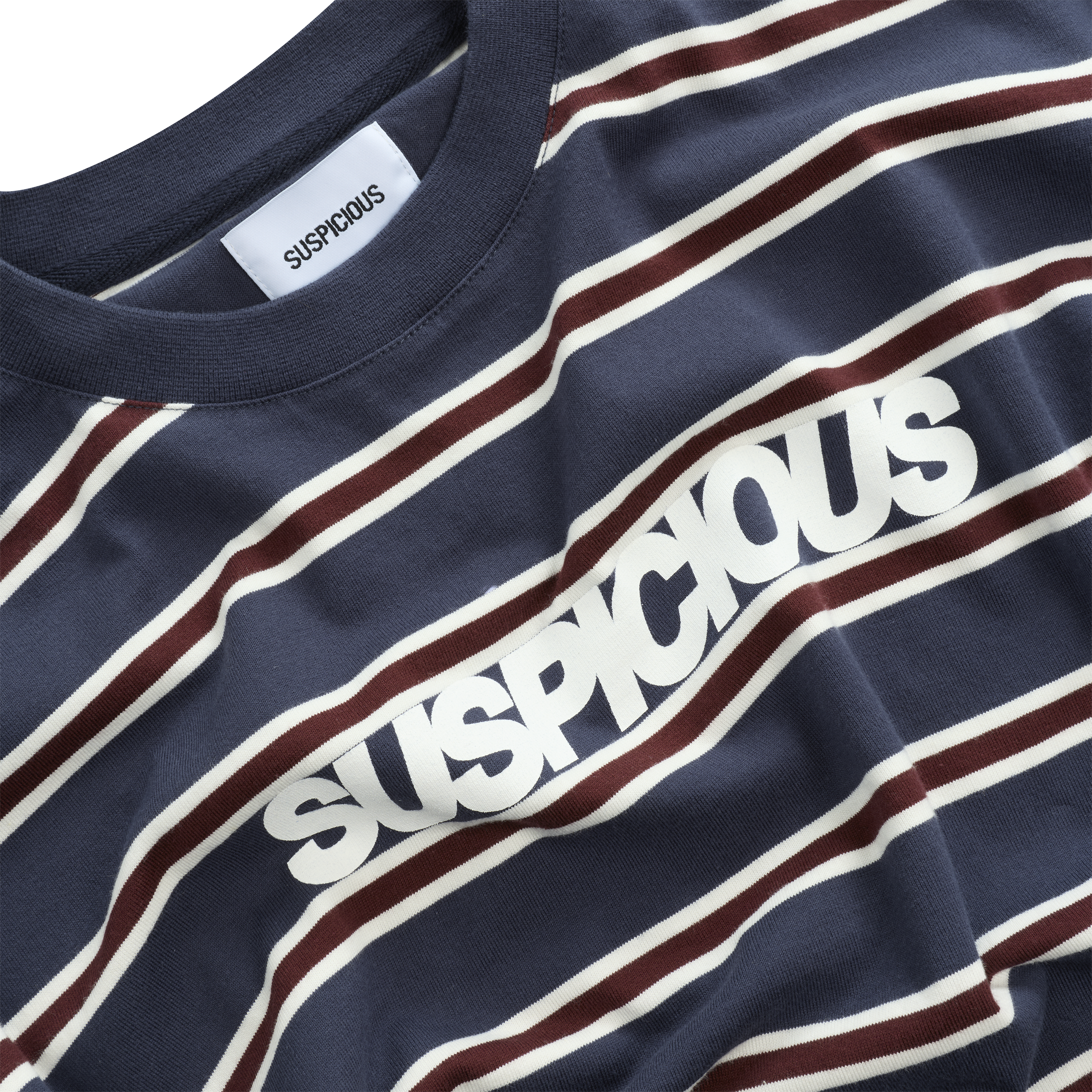 Suspicious Antwerp Winter1 / Striped Longsleeve - Navy & Red