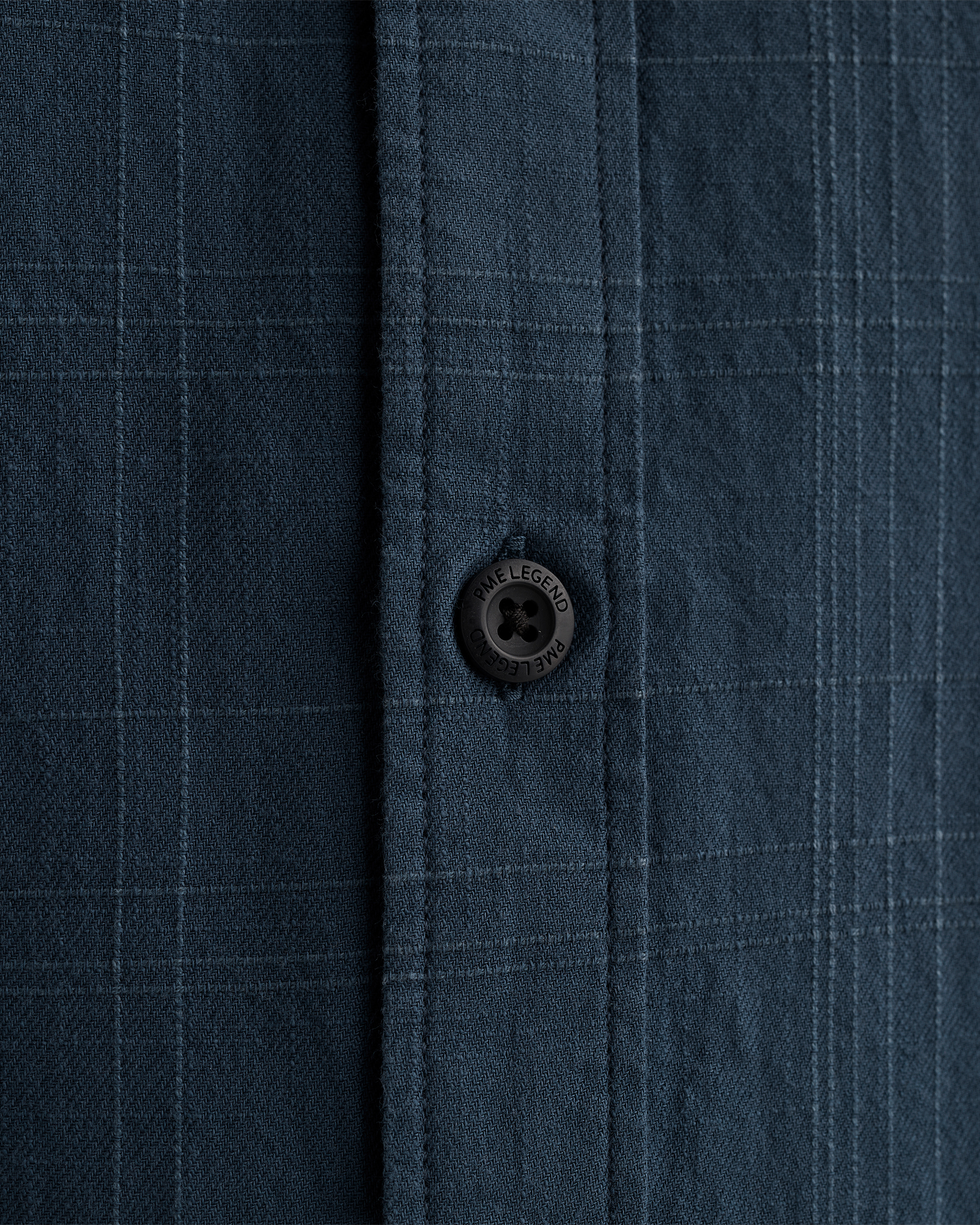 PME Legend Shirt with short sleeves and check texturex
