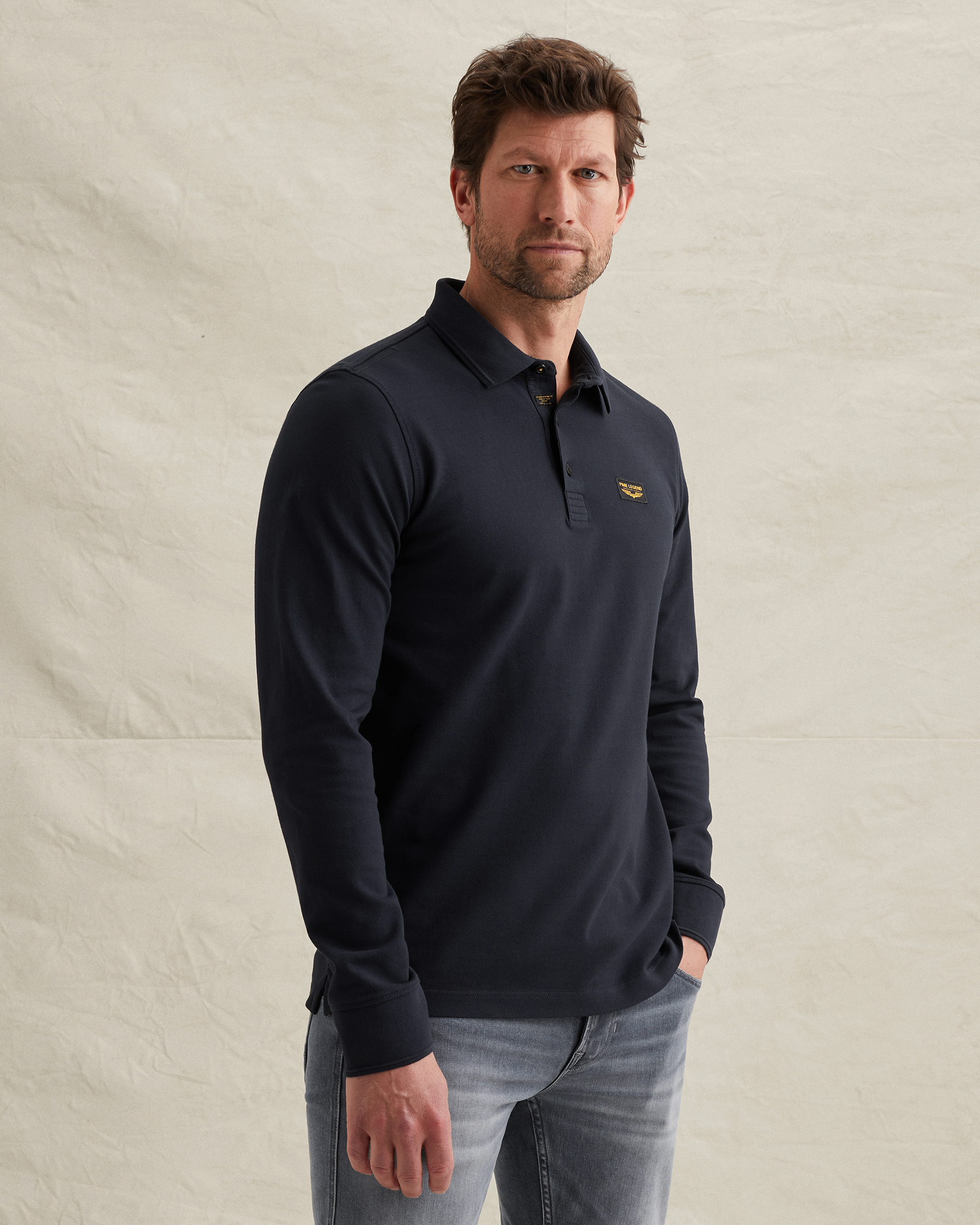 PME Legend American Classic polo with long sleevesx