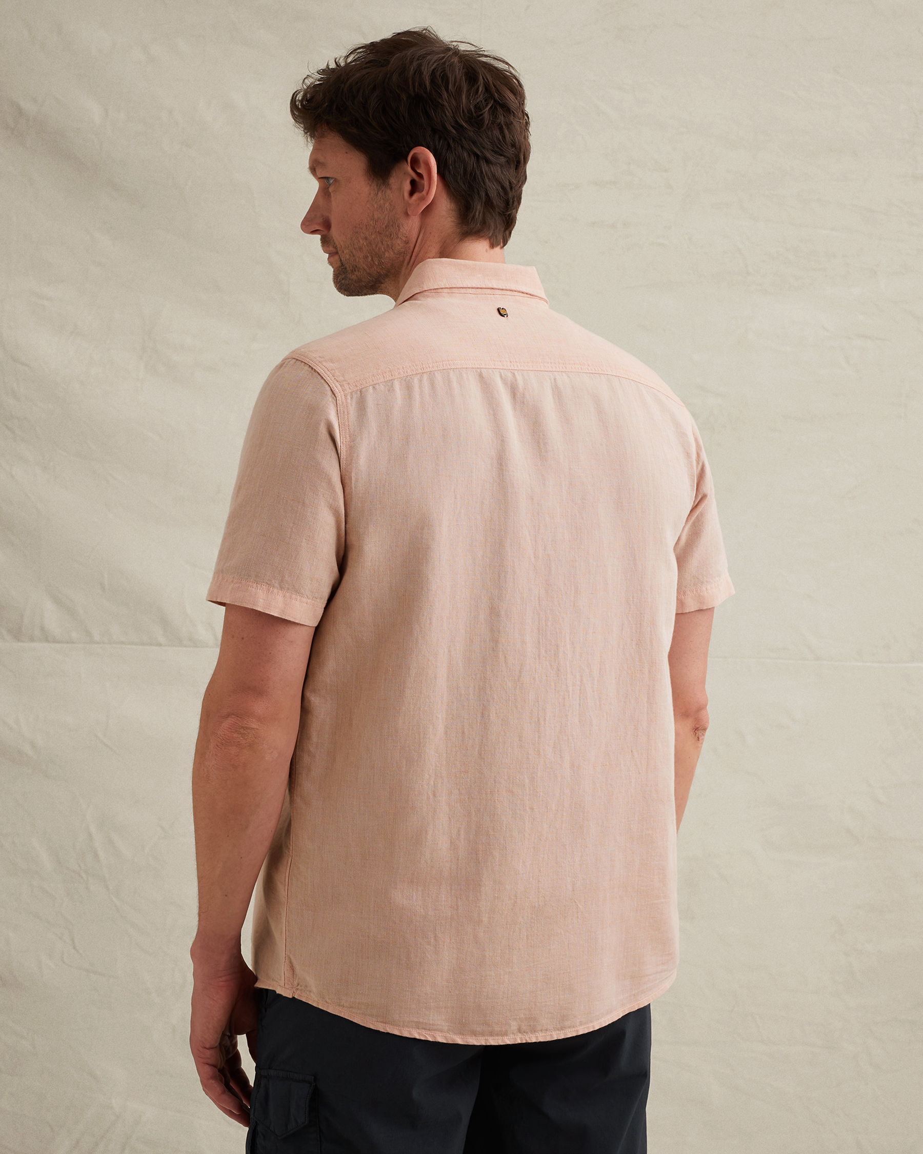 PME Legend Shirt in cotton/linen with button closurex