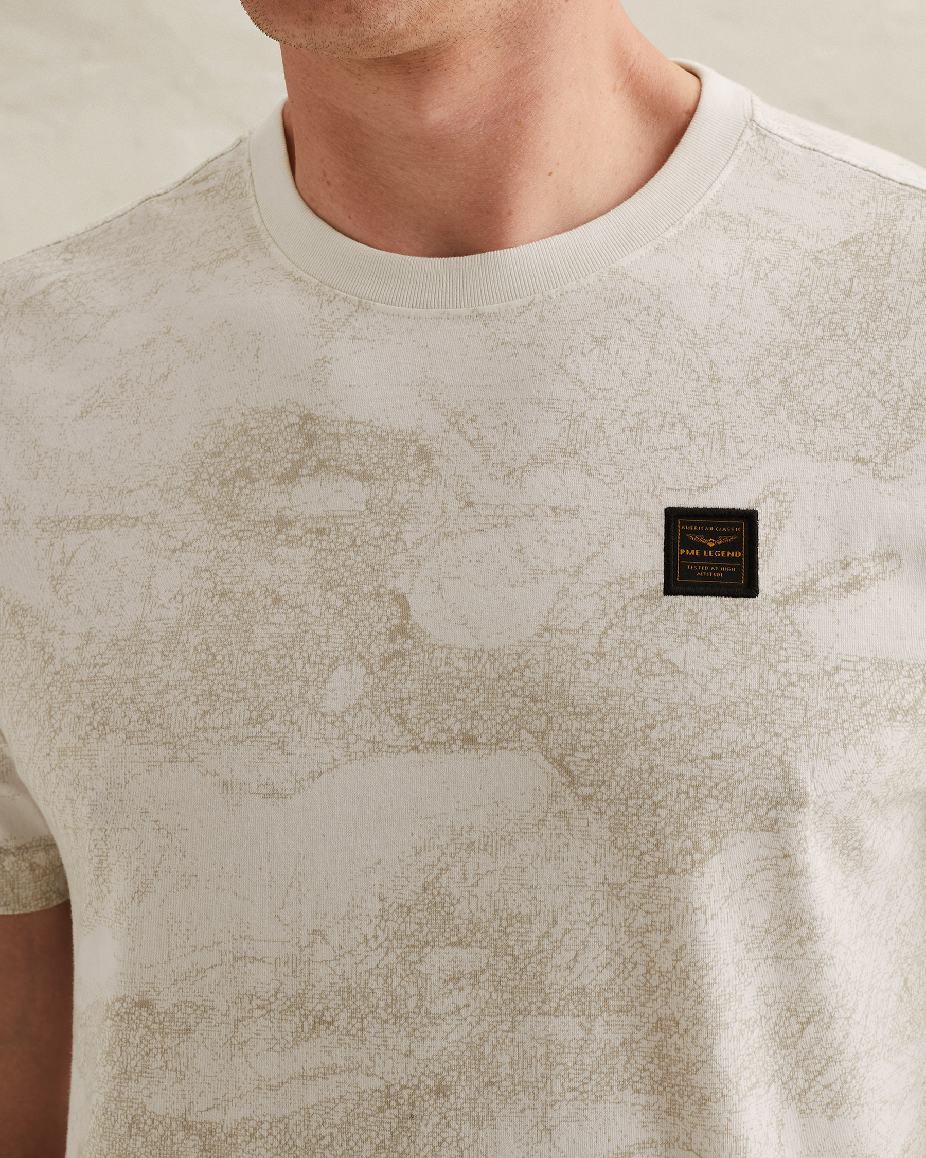 PME Legend T-shirt in soft jersey with allover printx