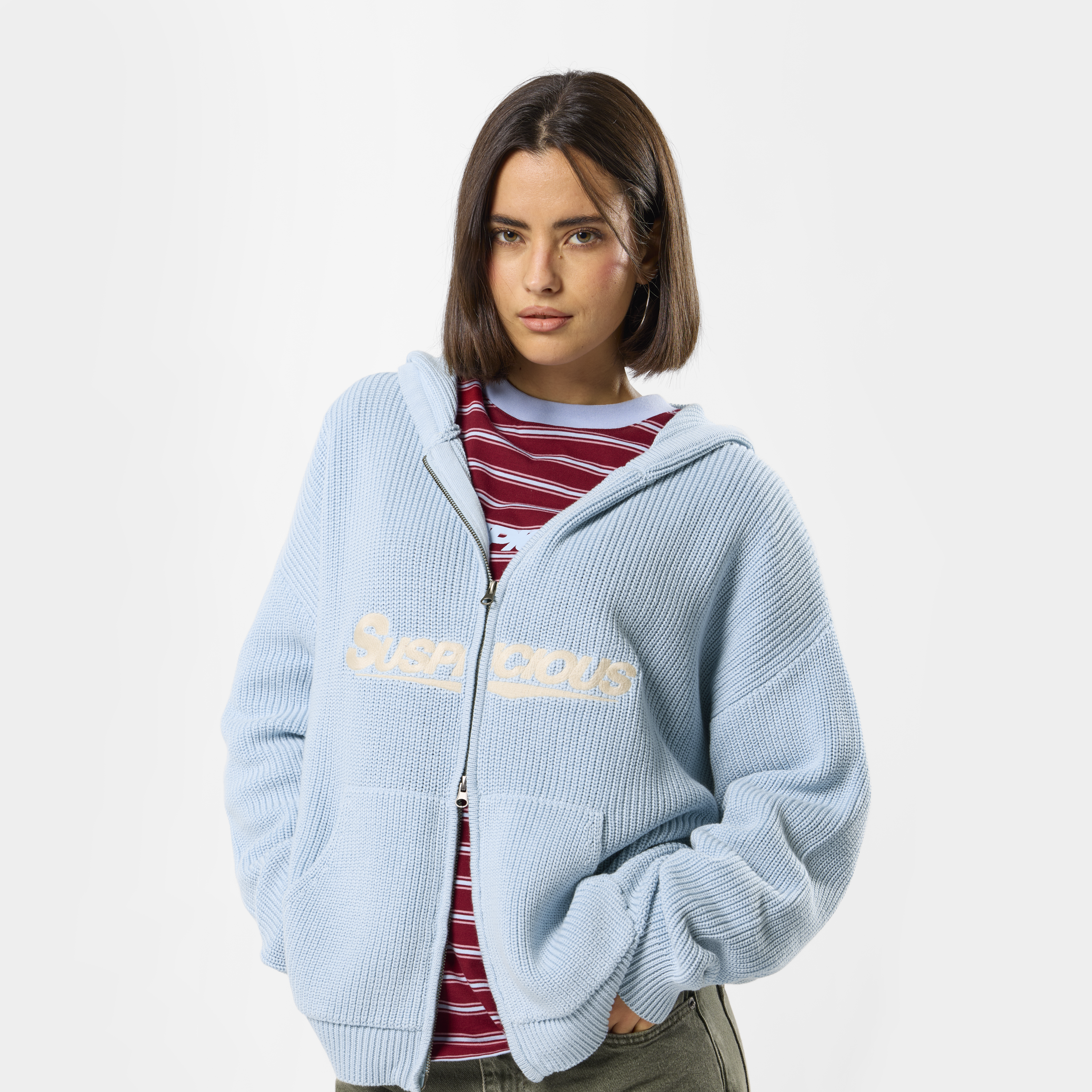 Suspicious Antwerp Winter3 / Flow Vintage Zip-Up - Celestial Blue