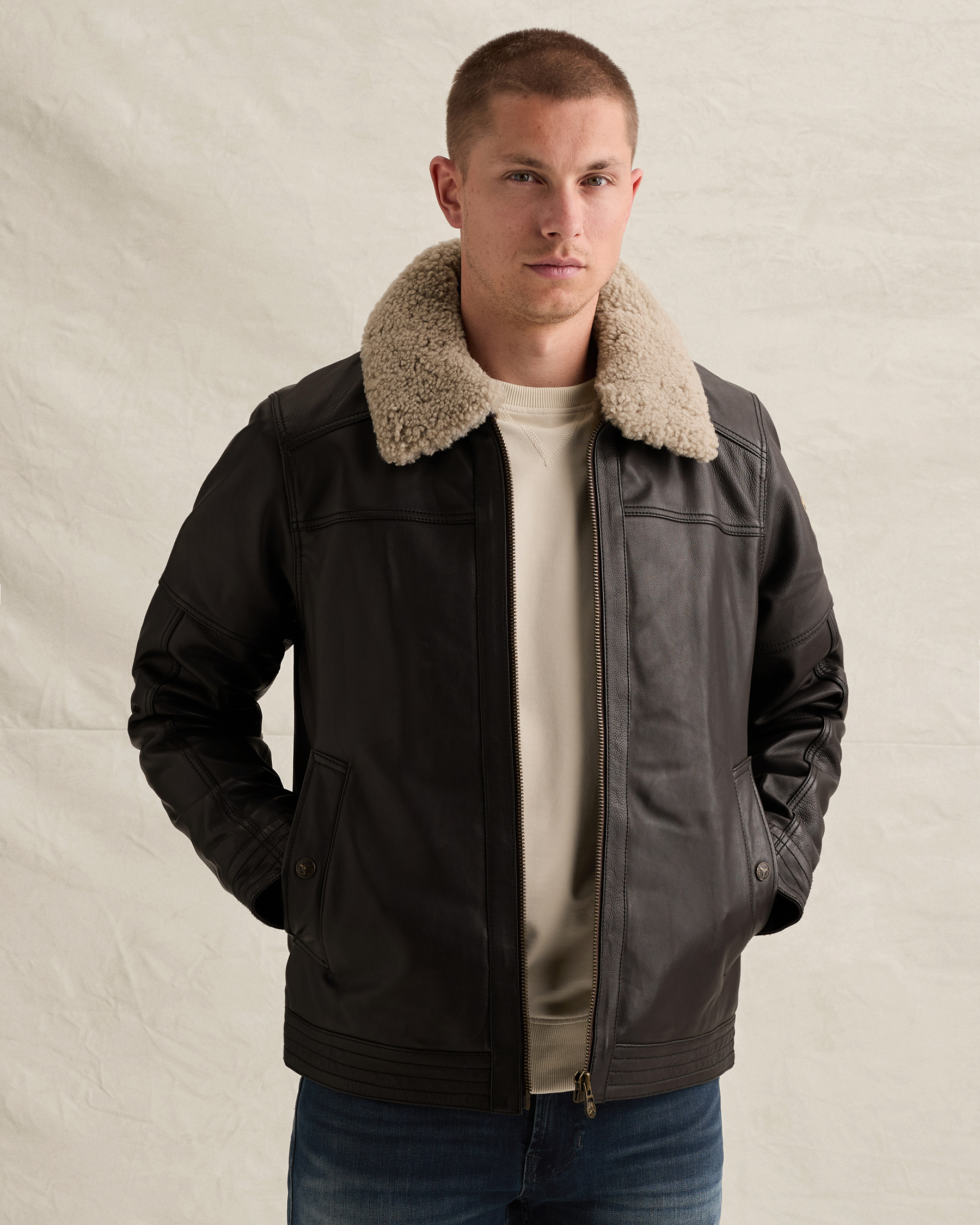 PME Legend Auckland Fur leather jacketx