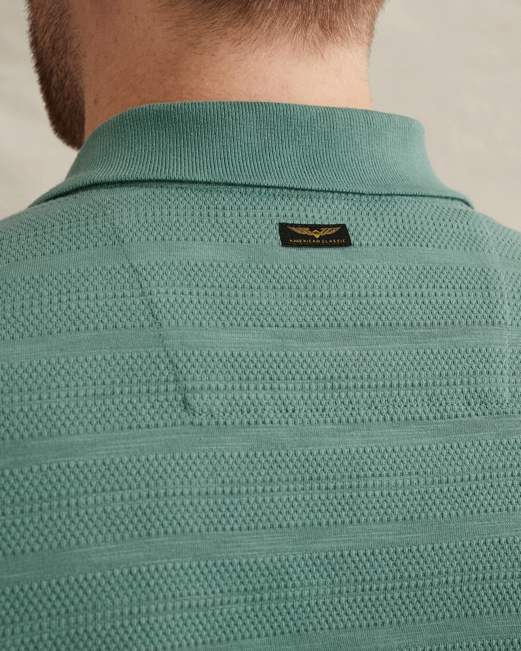 PME Legend Polo shirt in jersey with stripe patternx