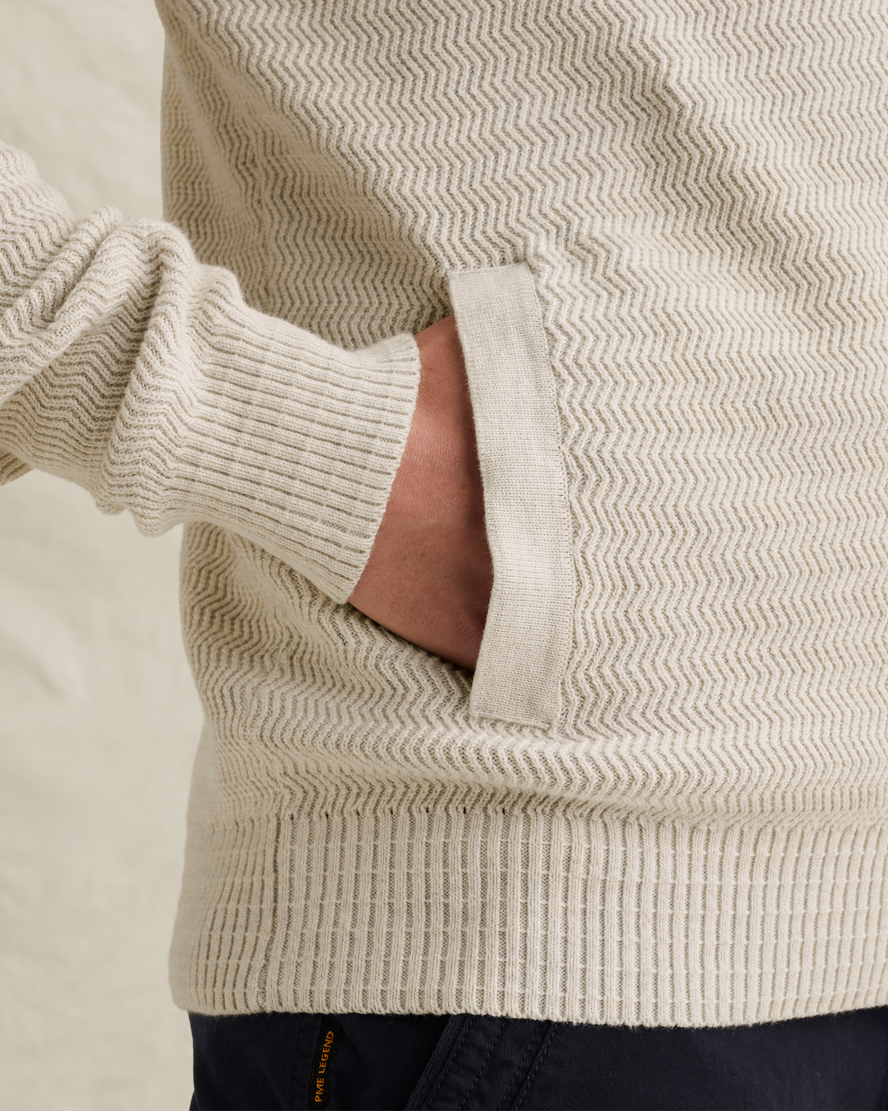 PME Legend Cardigan with zipper closure and flight pocketx