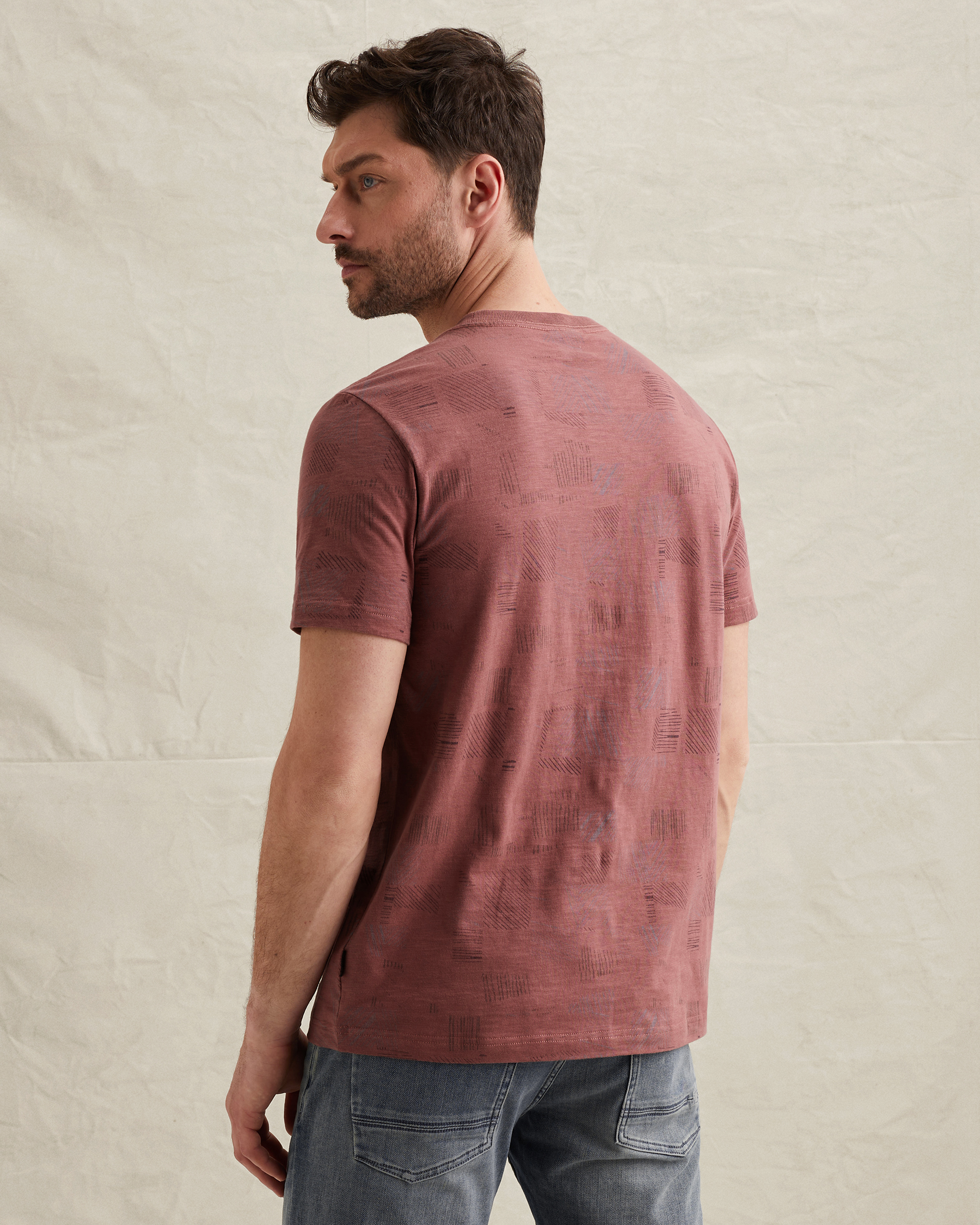 PME Legend T-shirt with allover print and slub effectx