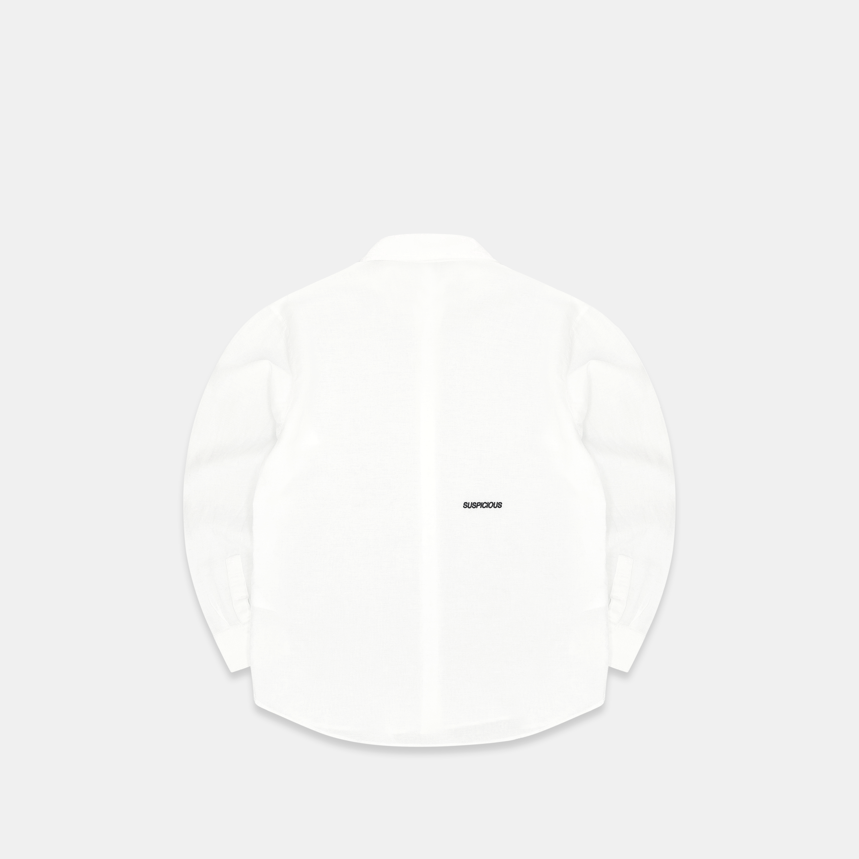 Suspicious Antwerp C&L / Essentials Linen Longsleeve Shirt - White