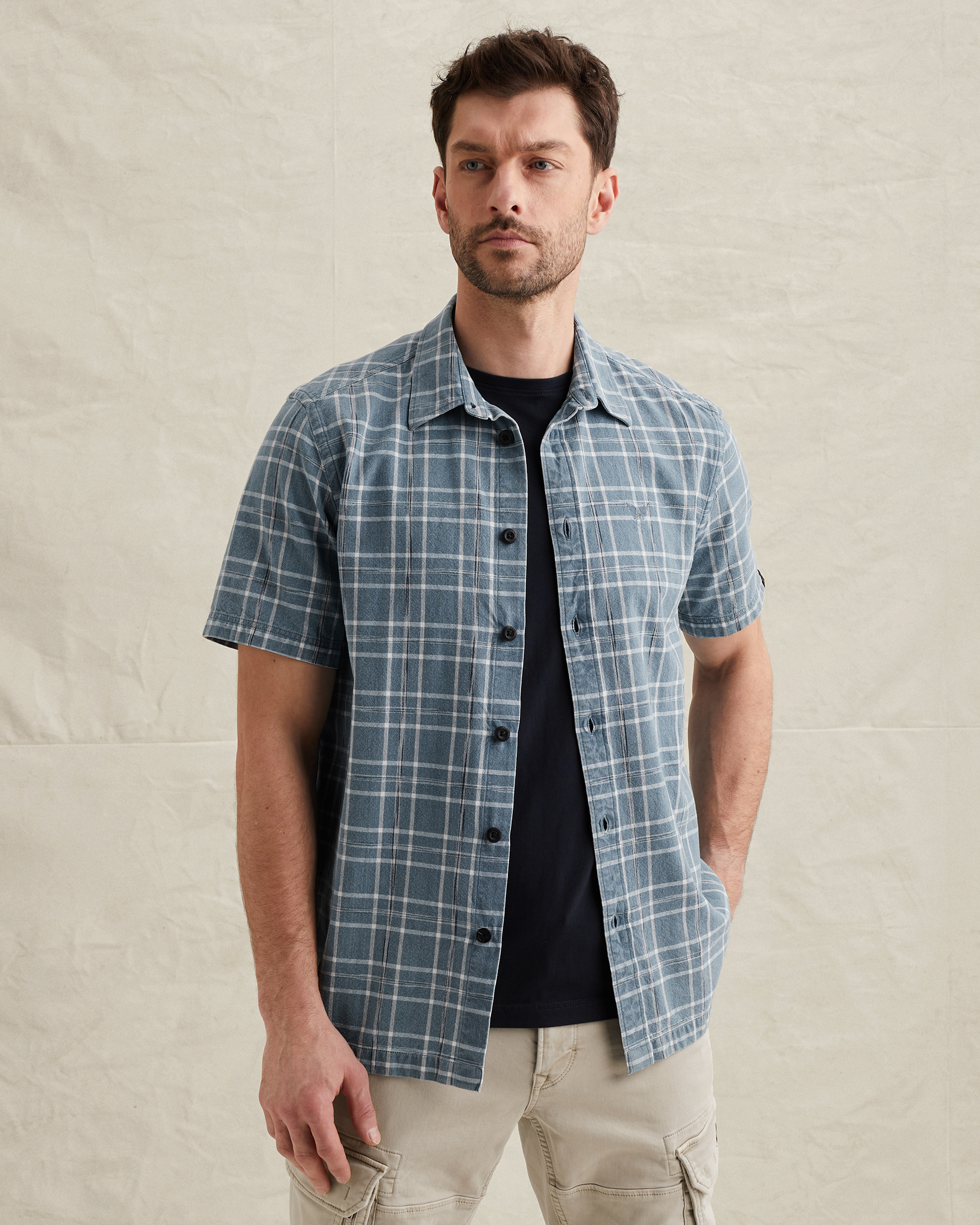 PME Legend Shirt with short sleeves and check patternx