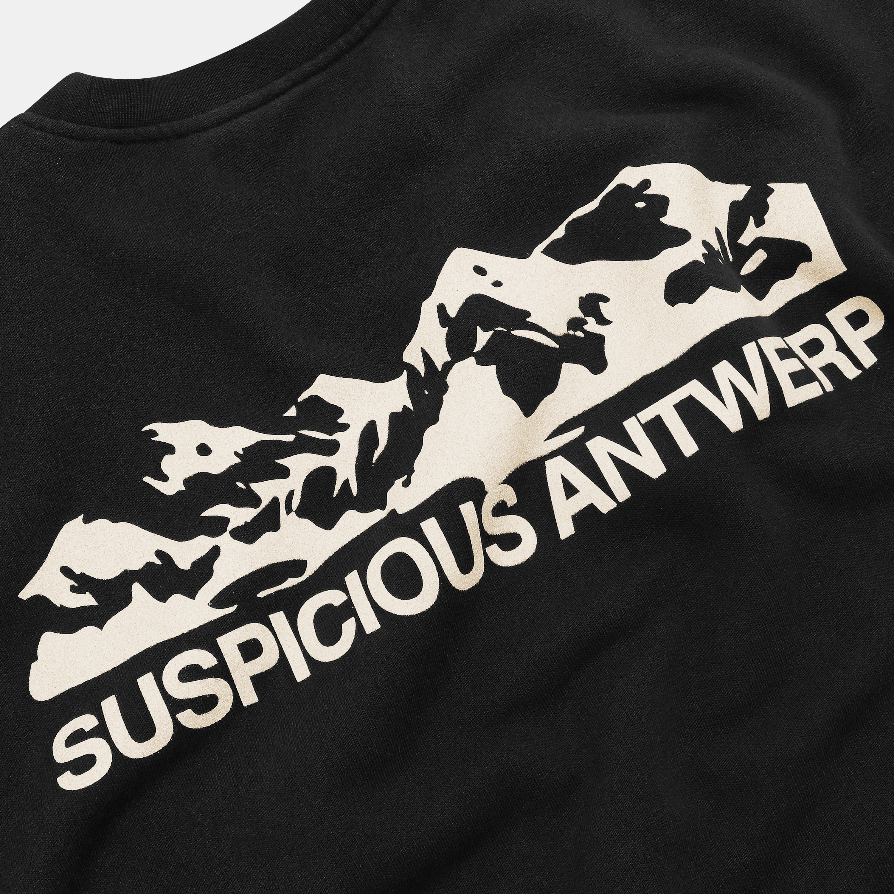 Suspicious Antwerp The Landscape Crewneck - Black