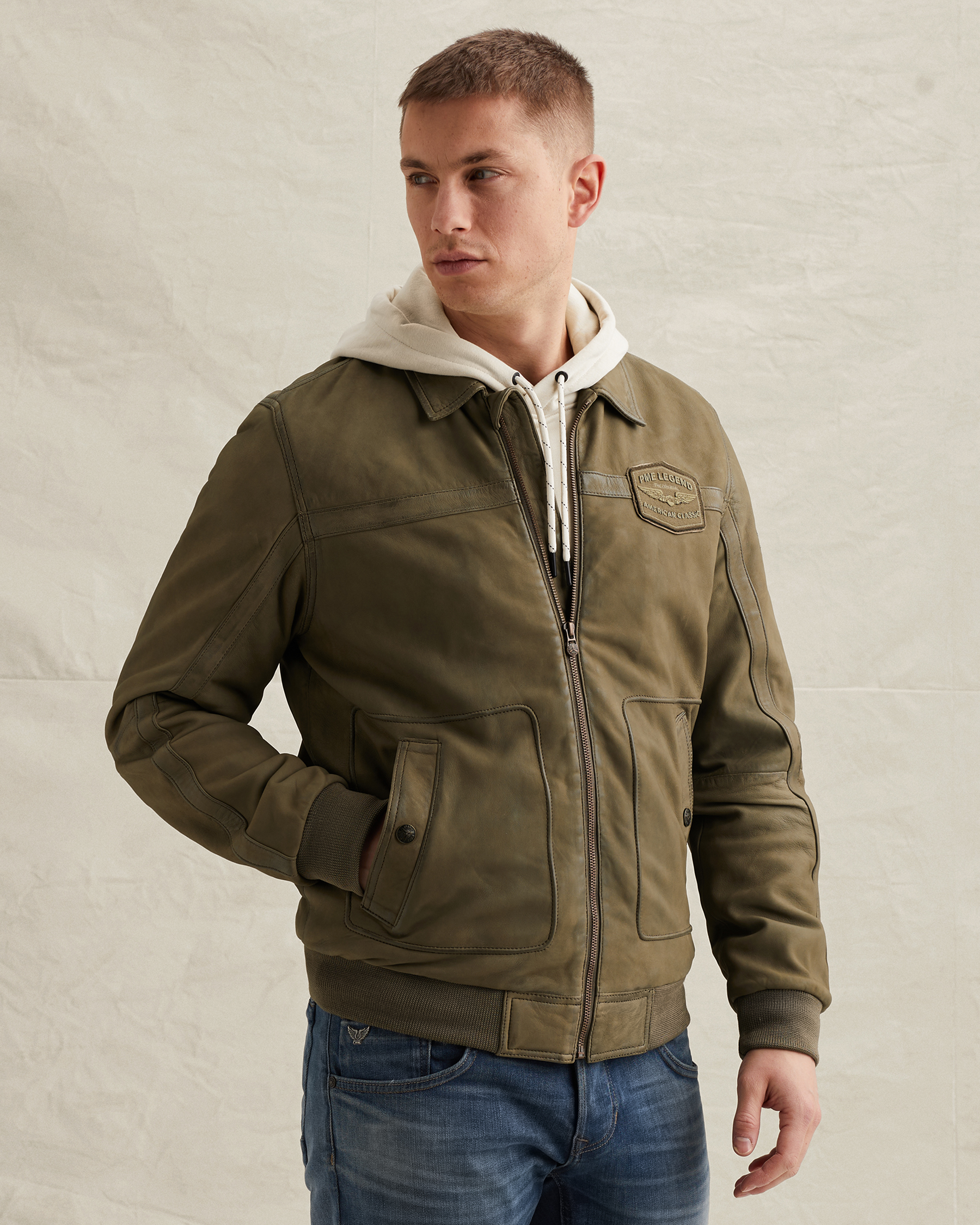 PME Legend Summer Hudson leather jacketx