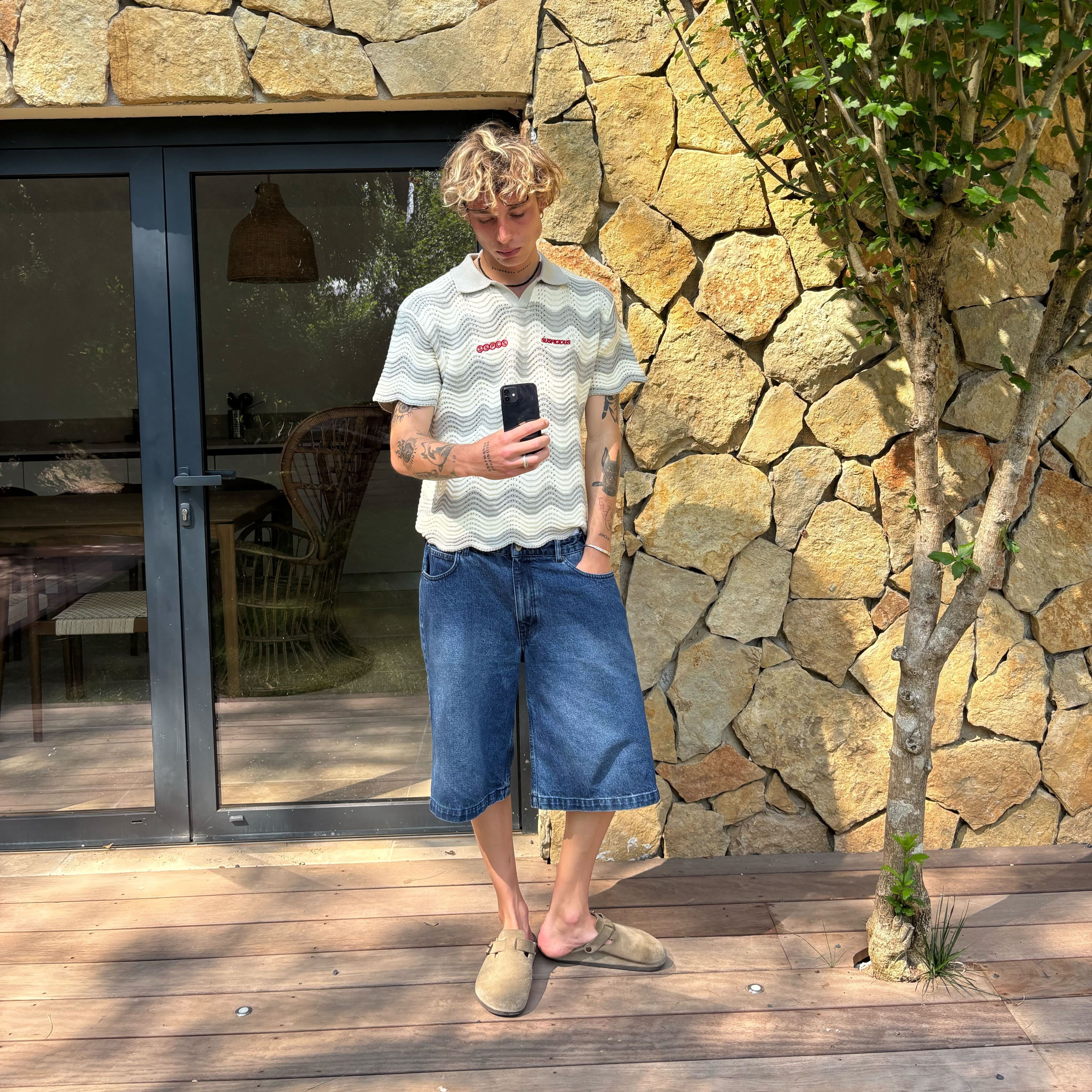 Suspicious Antwerp Summer / Wavy Double Icon Polo - Dune