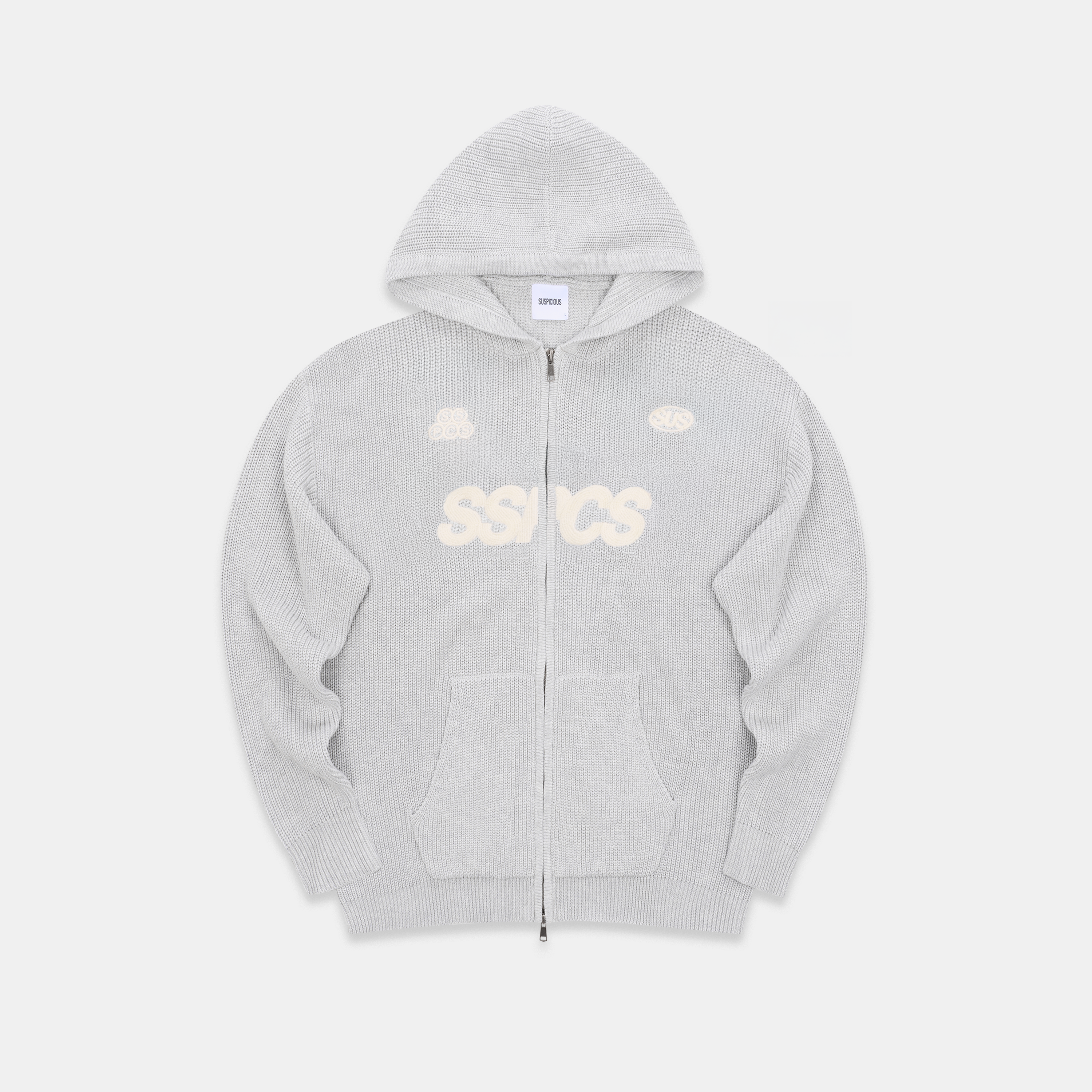 Suspicious Antwerp Fall / SSPCS Club Vintage Zip-Up - Neutral Heather