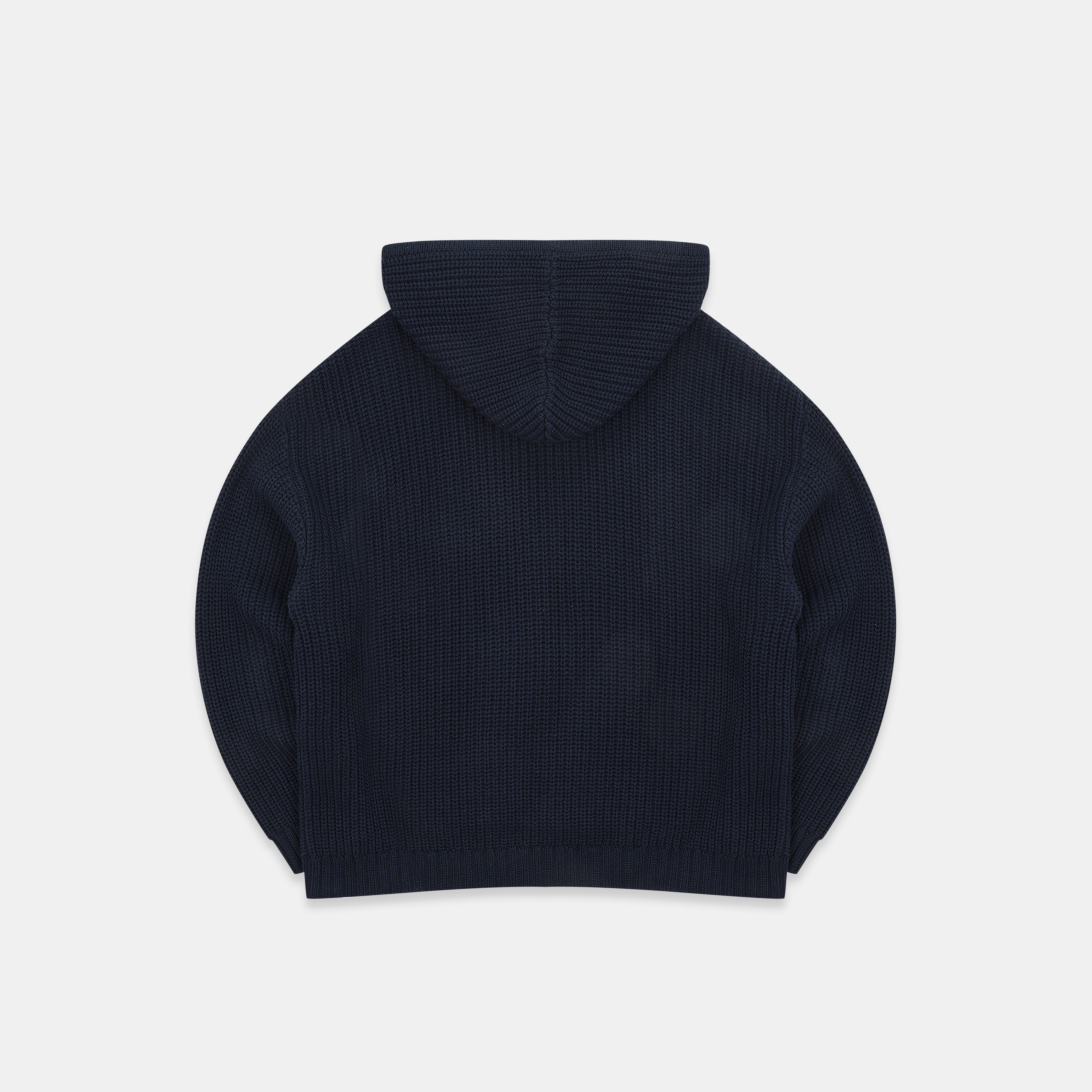 Suspicious Antwerp Fall / Core Zip-Up Knitted Hoodie - Nightfall