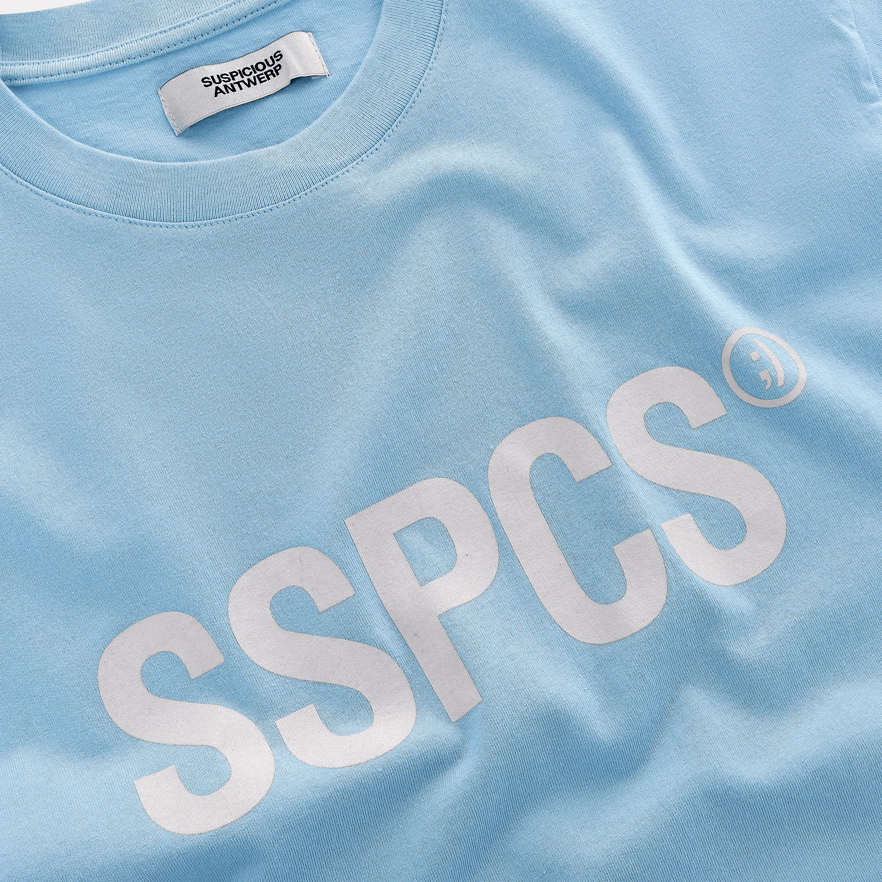 Suspicious Antwerp (SS24) The Smiley Longsleeve - Coral Blue