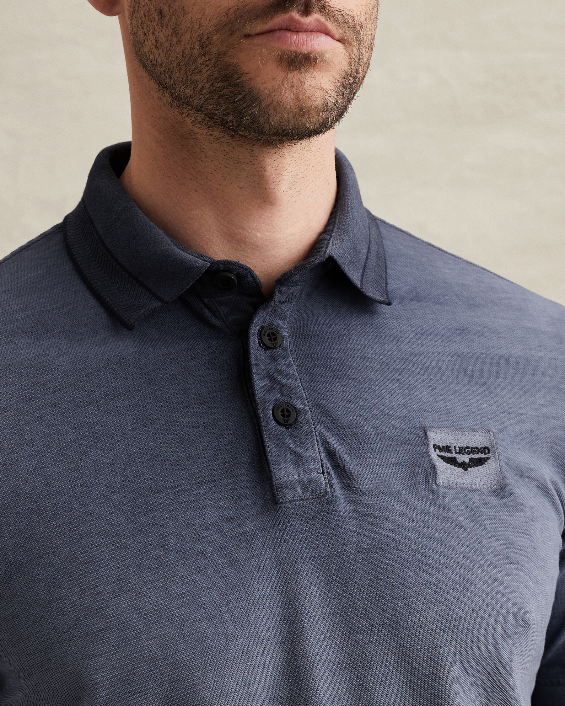 PME Legend Polo shirt with cold-dye wash and flight pocketx