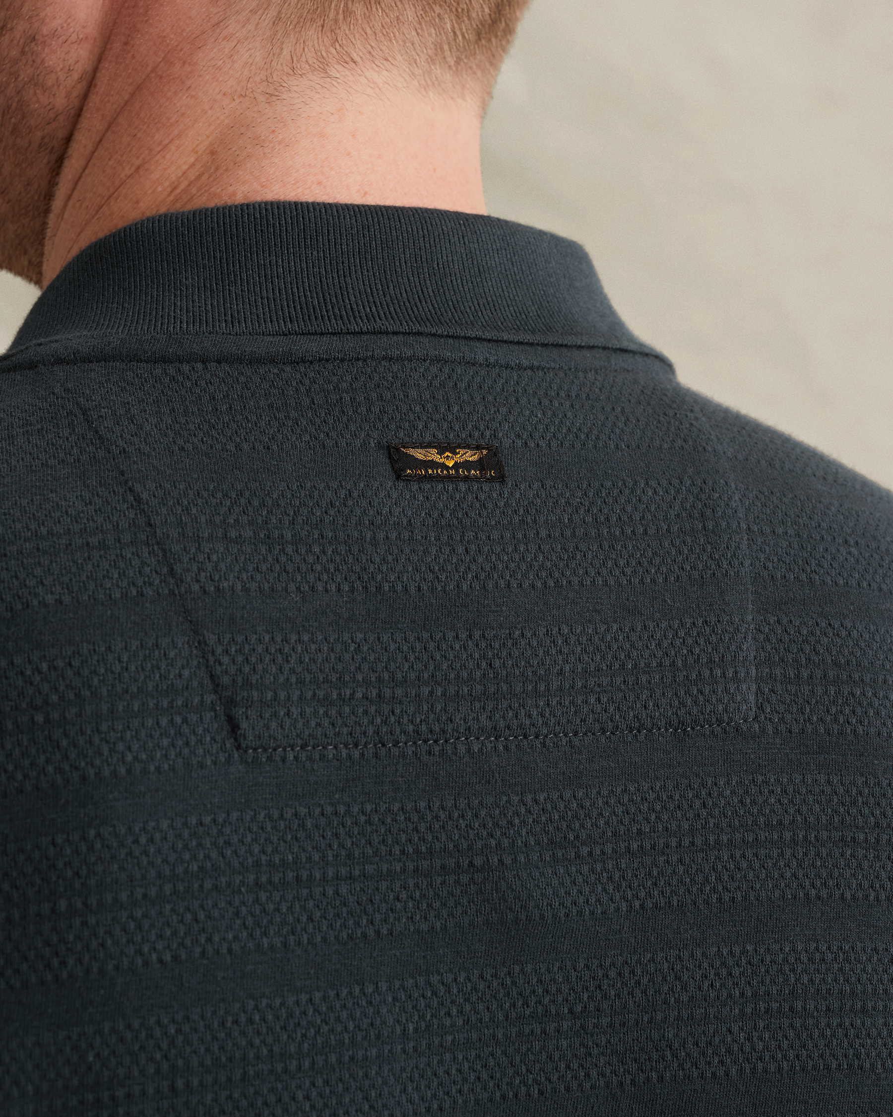 PME Legend Polo shirt in jersey with stripe patternx