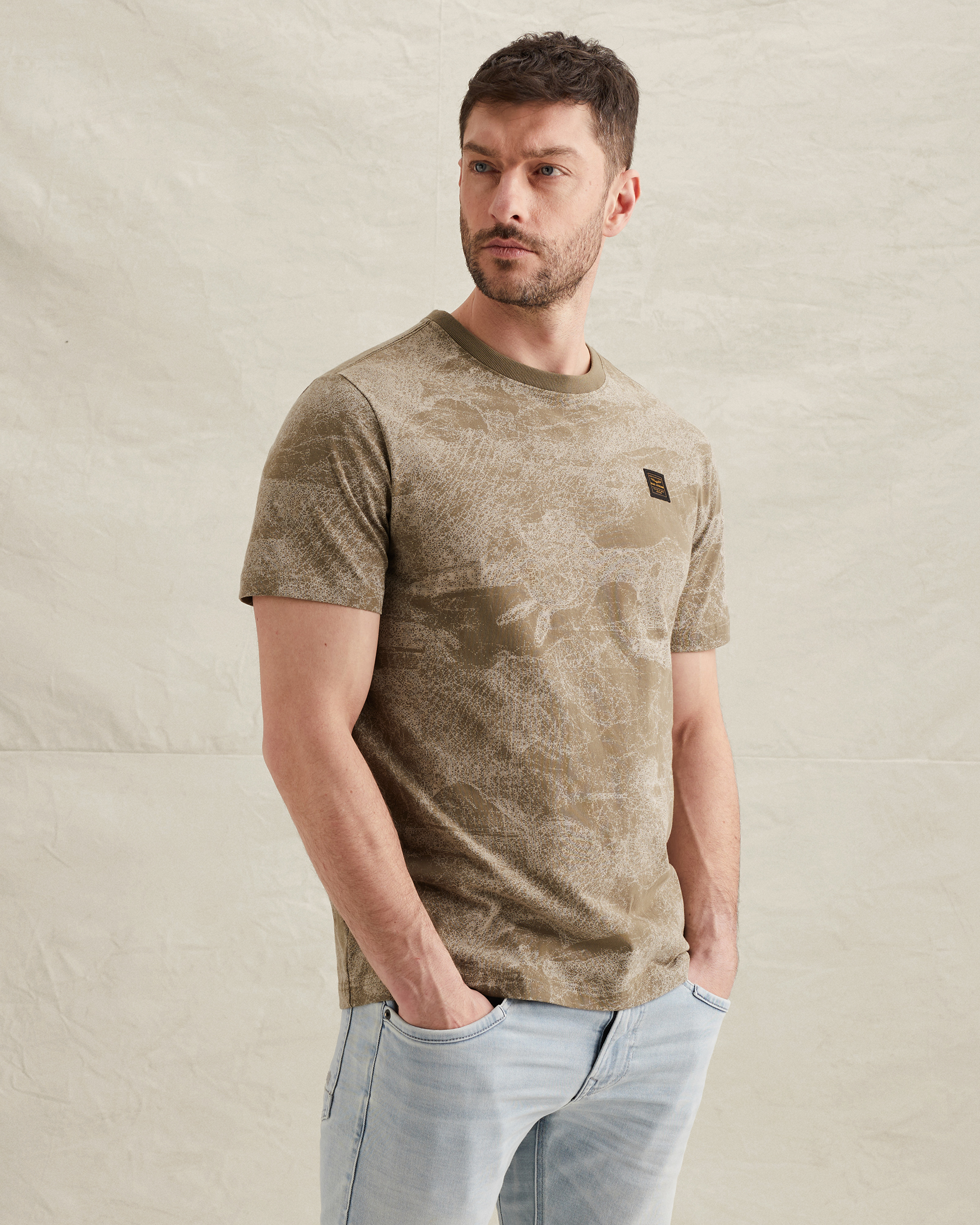 PME Legend T-shirt in soft jersey with allover printx