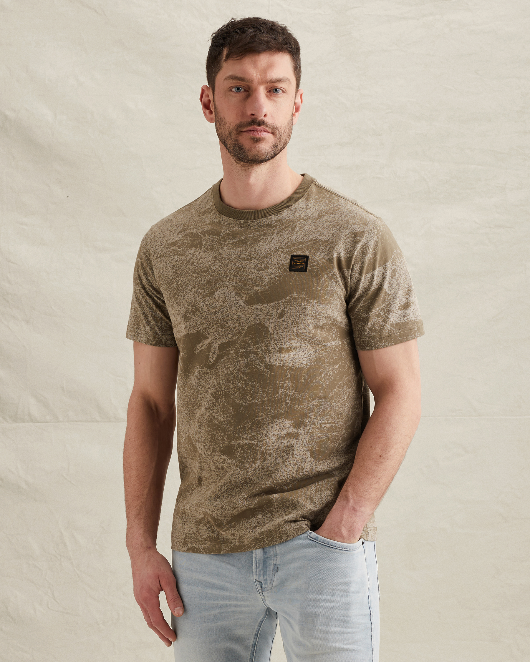PME Legend T-shirt in soft jersey with allover printx