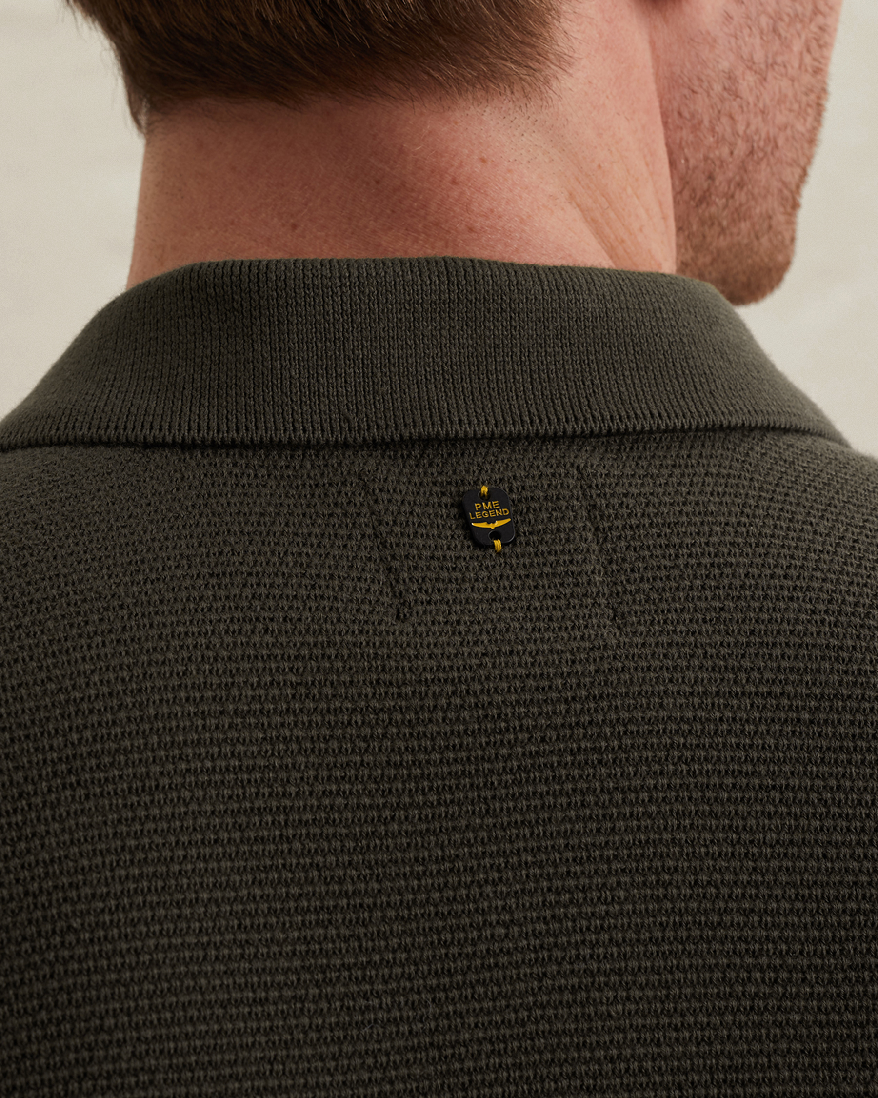 PME Legend Polo shirt with waffle texturex