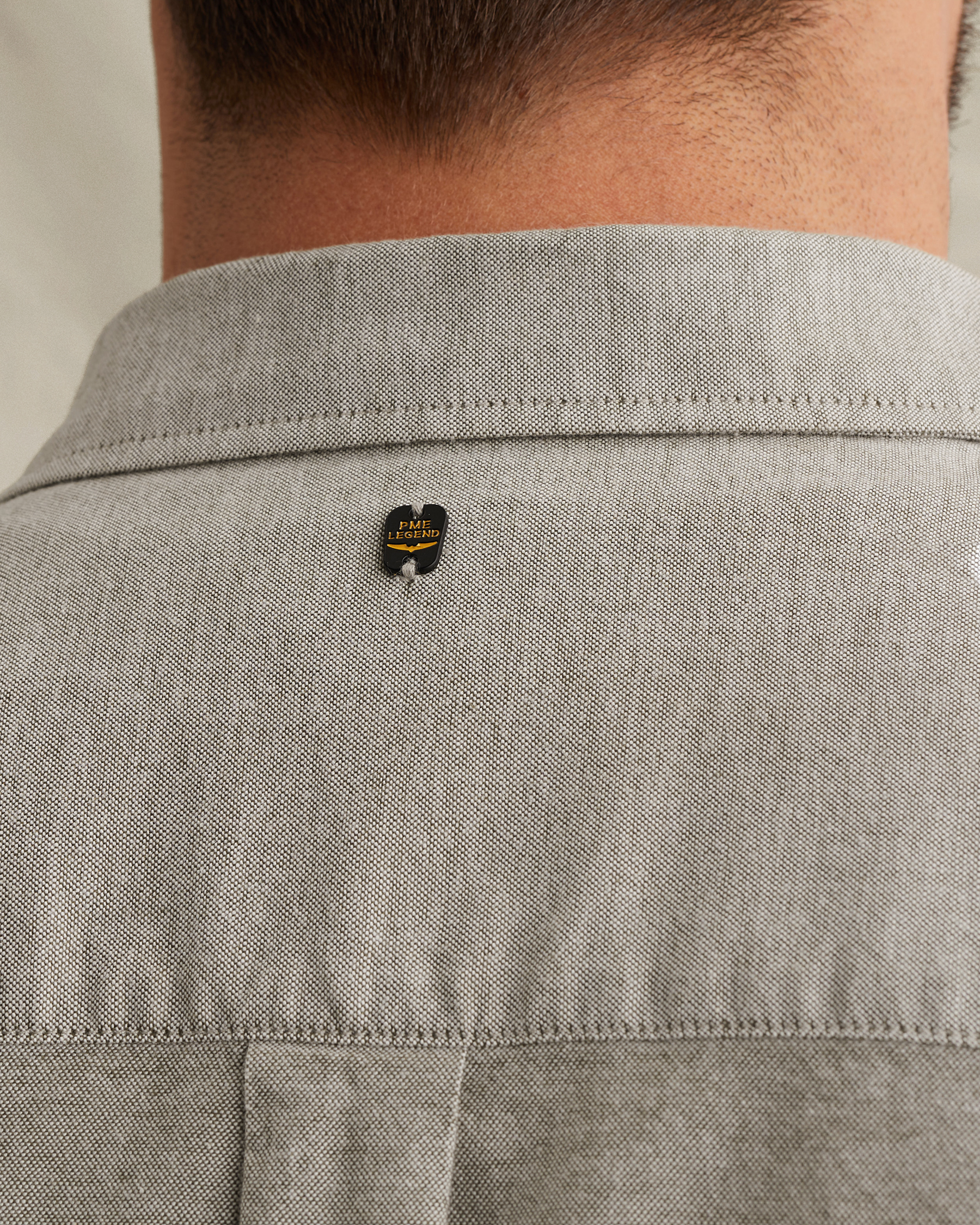 PME Legend Oxford shirt with chest pocket and button-down collarx