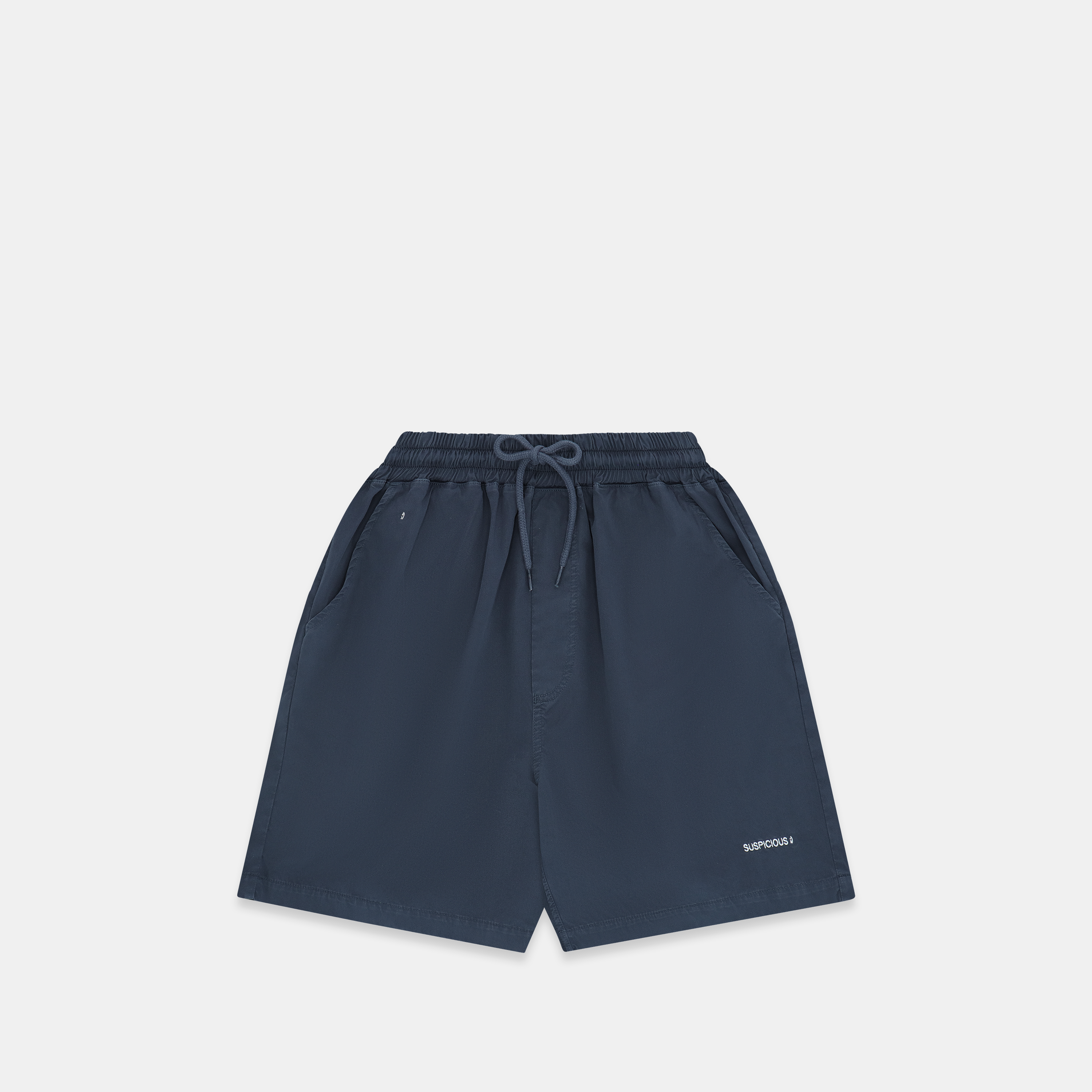 Suspicious Antwerp (SS24) The Suspicious Smiley Twill Shorts - Coastal Blue