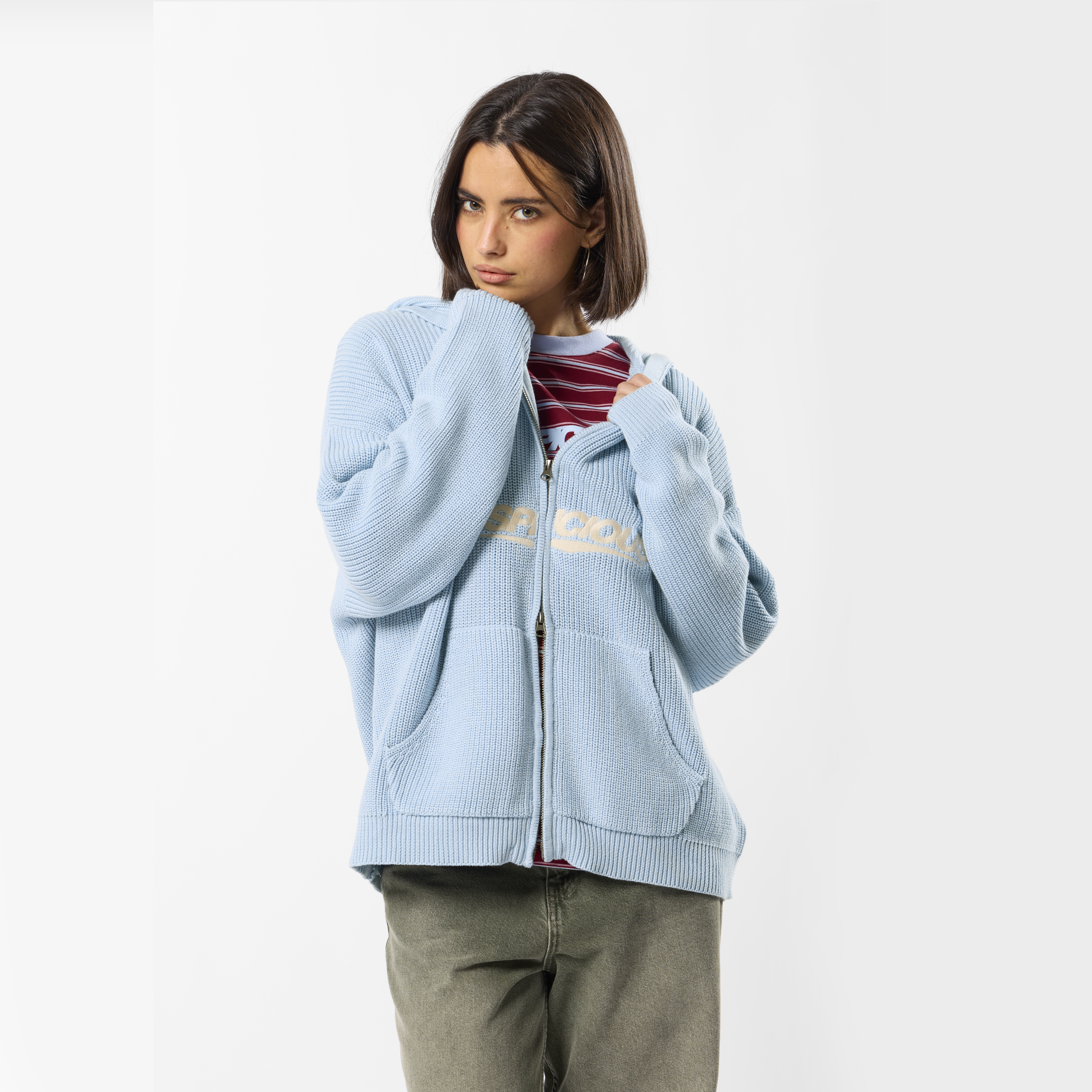 Suspicious Antwerp Winter3 / Flow Vintage Zip-Up - Celestial Blue