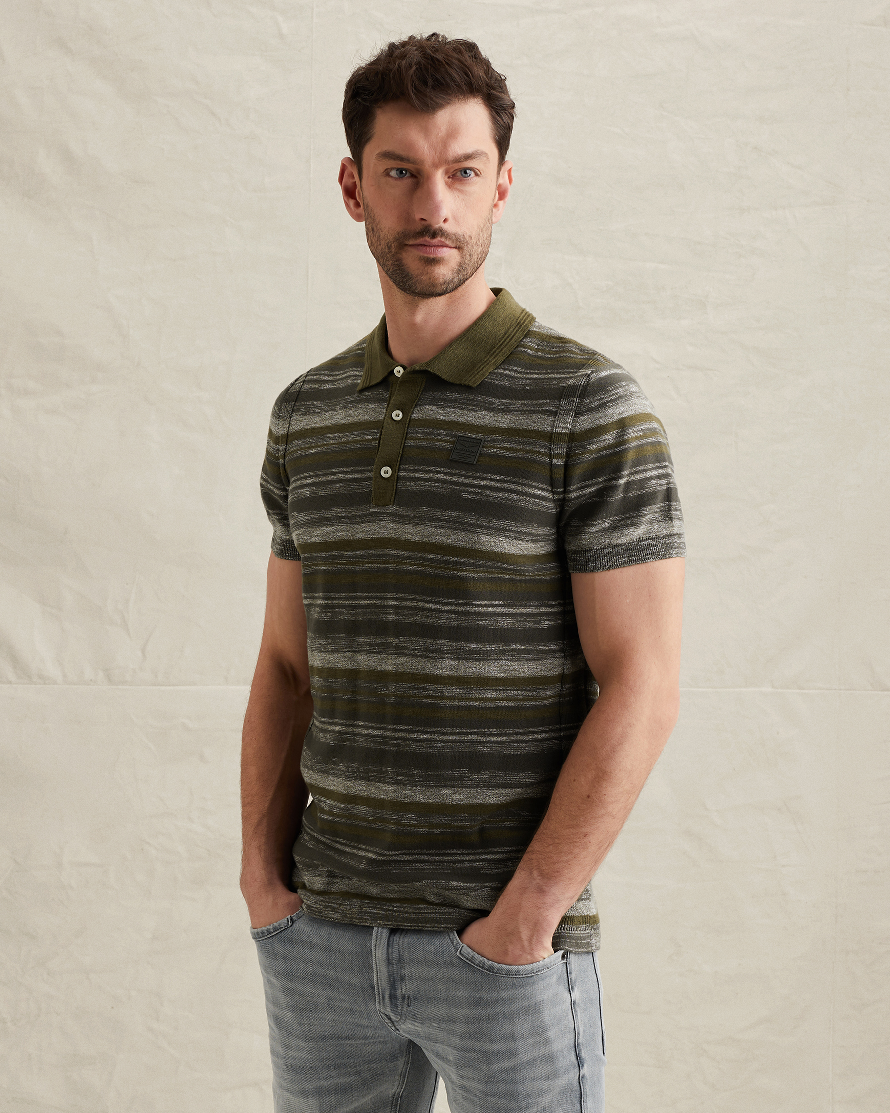 PME Legend Polo shirt with color gradient and badgex