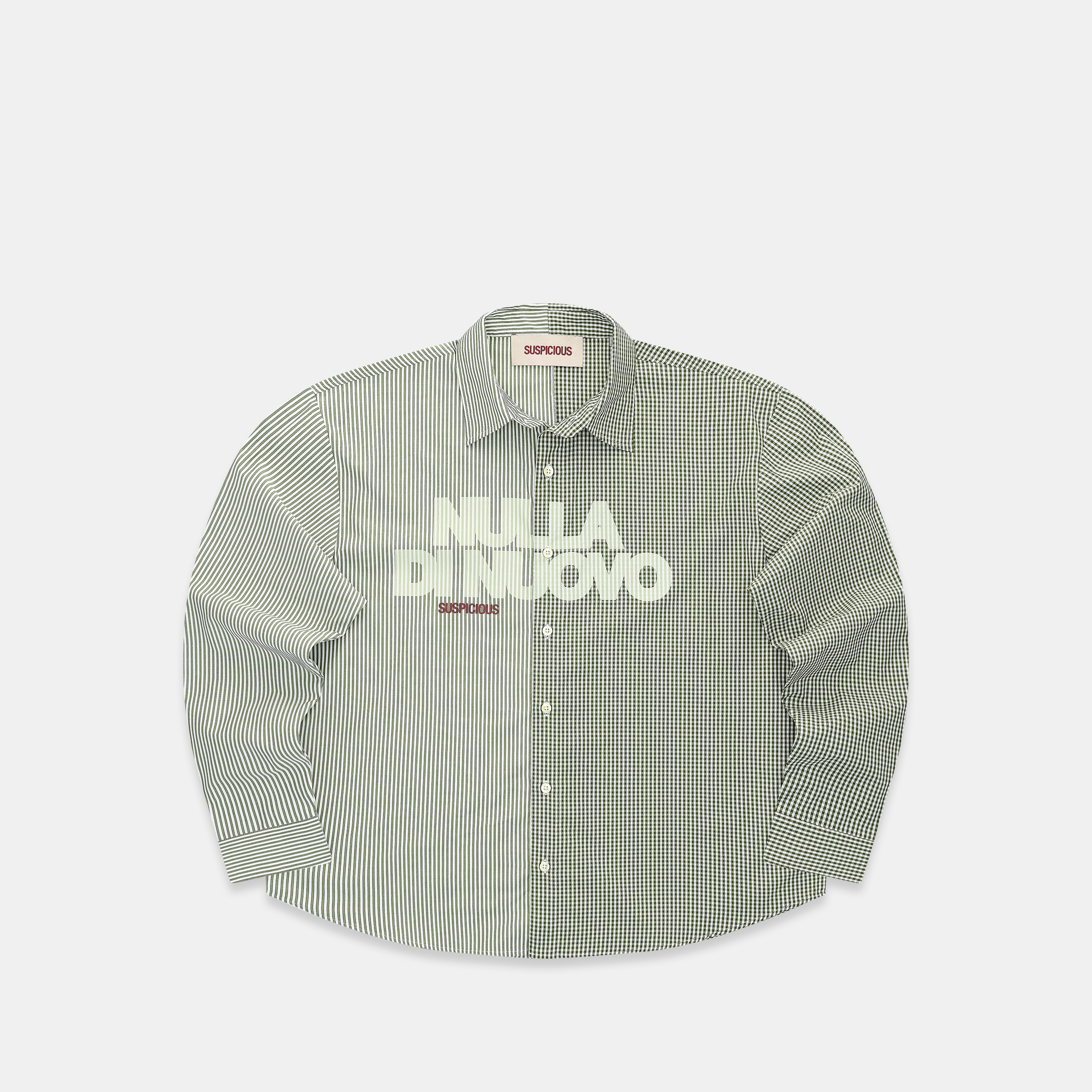 Suspicious Antwerp Buongiorno / Nulla Di Nuovo Dual Longsleeve Shirt - Green